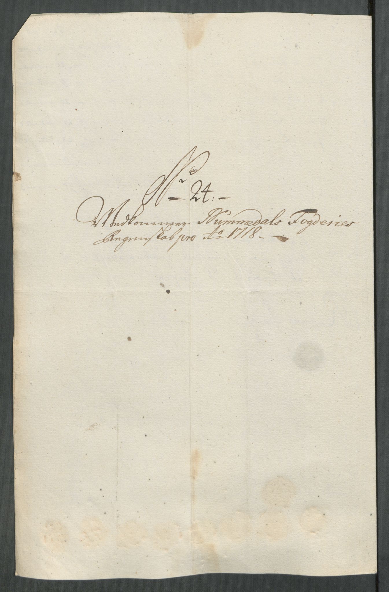 Rentekammeret inntil 1814, Reviderte regnskaper, Fogderegnskap, AV/RA-EA-4092/R64/L4439: Fogderegnskap Namdal, 1718, p. 187