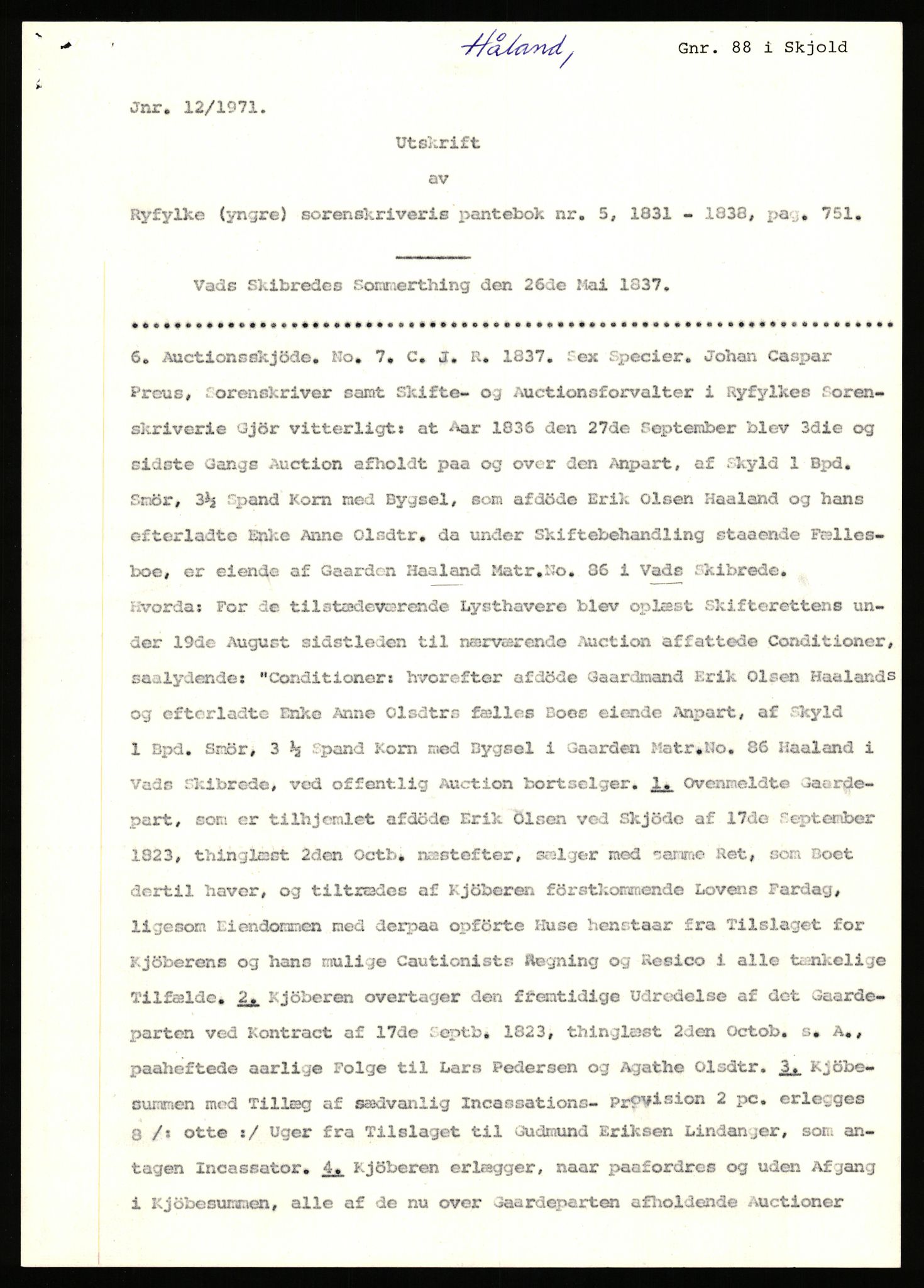 Statsarkivet i Stavanger, AV/SAST-A-101971/03/Y/Yj/L0043: Avskrifter sortert etter gårdsnavn: Håland - Håvågs laksefiskeri, 1750-1930, p. 2