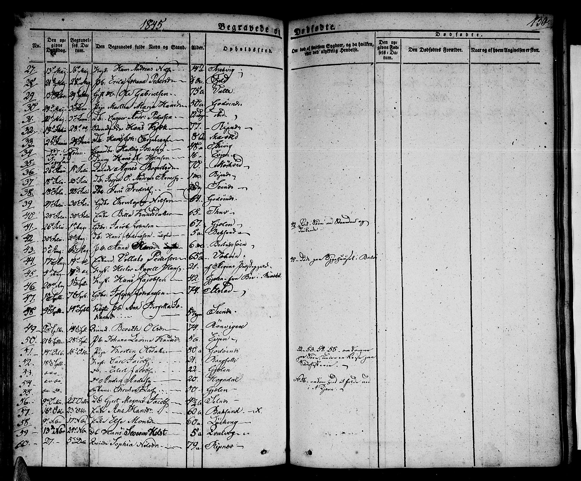 Ministerialprotokoller, klokkerbøker og fødselsregistre - Nordland, AV/SAT-A-1459/801/L0006: Parish register (official) no. 801A06, 1834-1845, p. 130