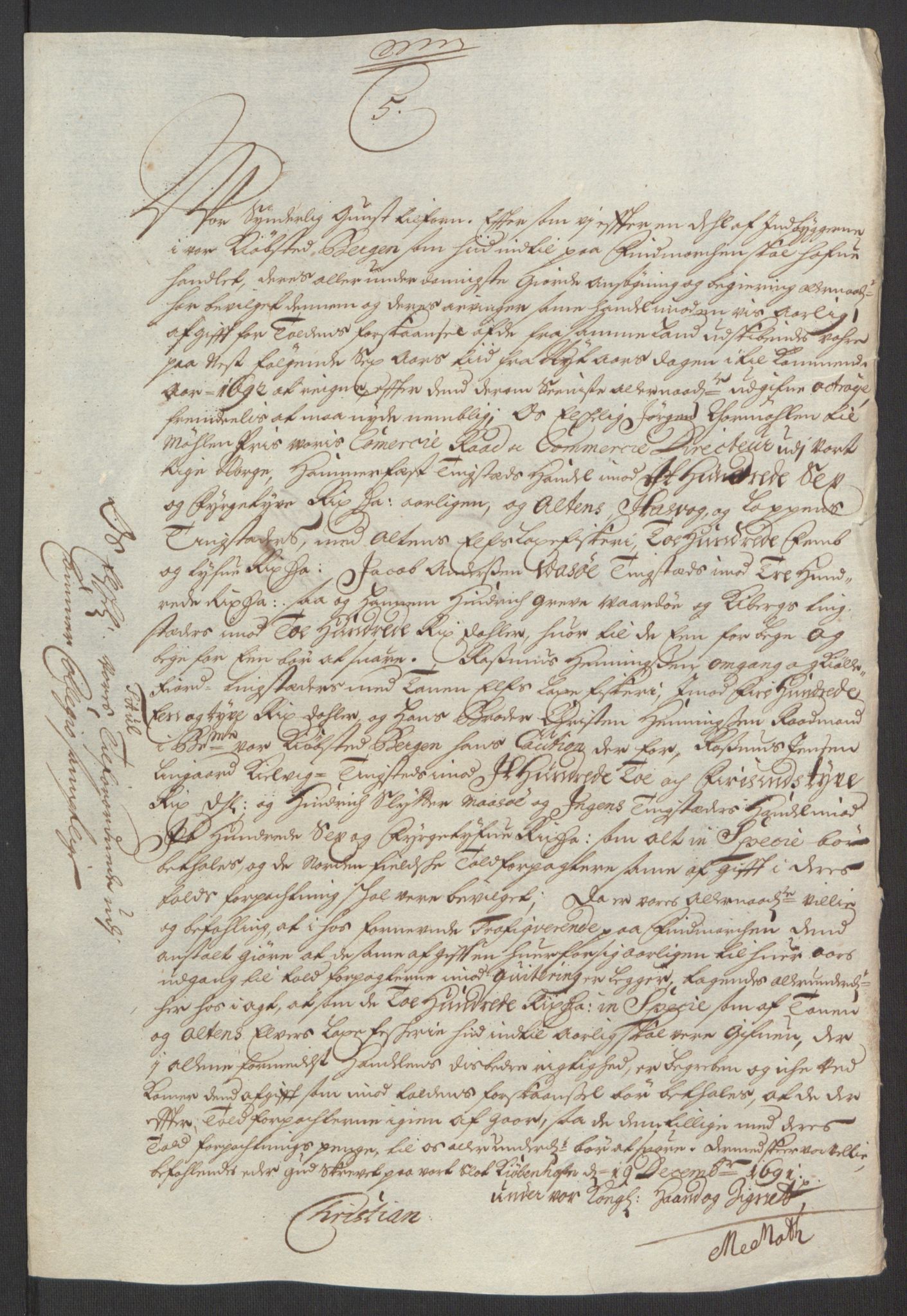 Rentekammeret inntil 1814, Reviderte regnskaper, Fogderegnskap, RA/EA-4092/R69/L4851: Fogderegnskap Finnmark/Vardøhus, 1691-1700, p. 171