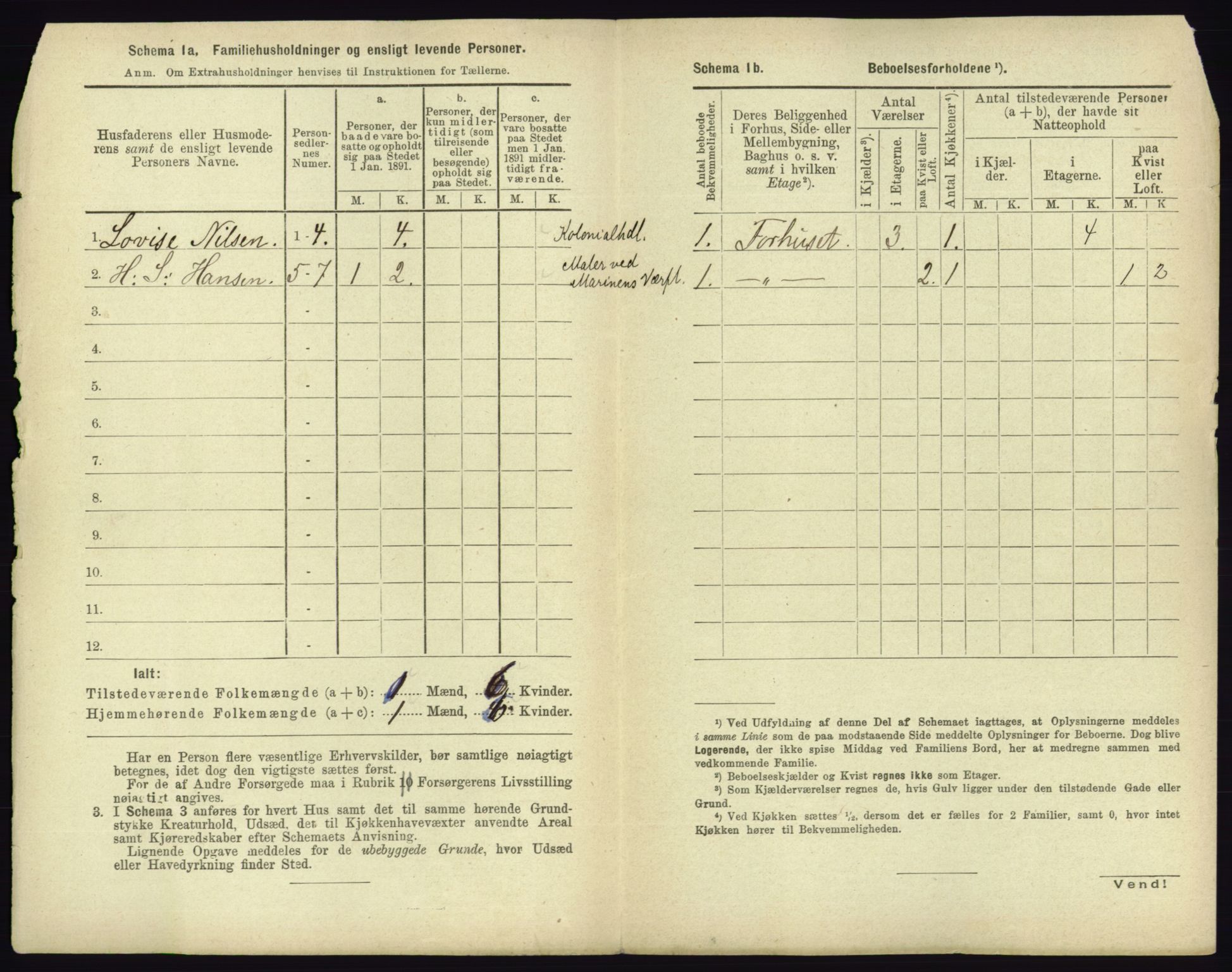 RA, 1891 census for 0703 Horten, 1891, p. 402