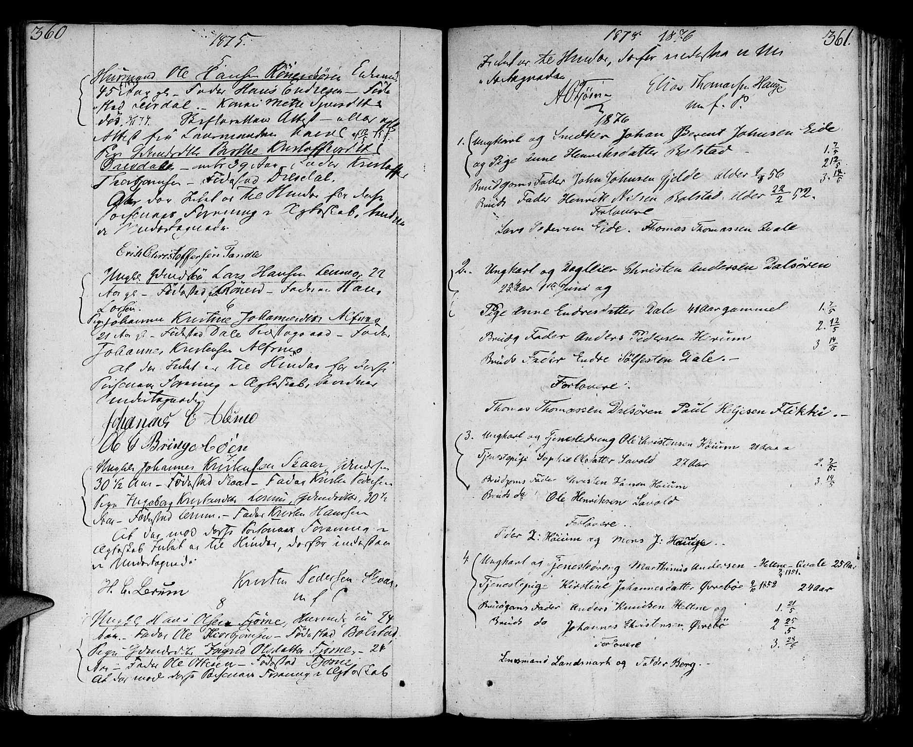 Luster sokneprestembete, AV/SAB-A-81101/H/Haa/Haaa/L0003: Parish register (official) no. A 3, 1803-1821, p. 360-361