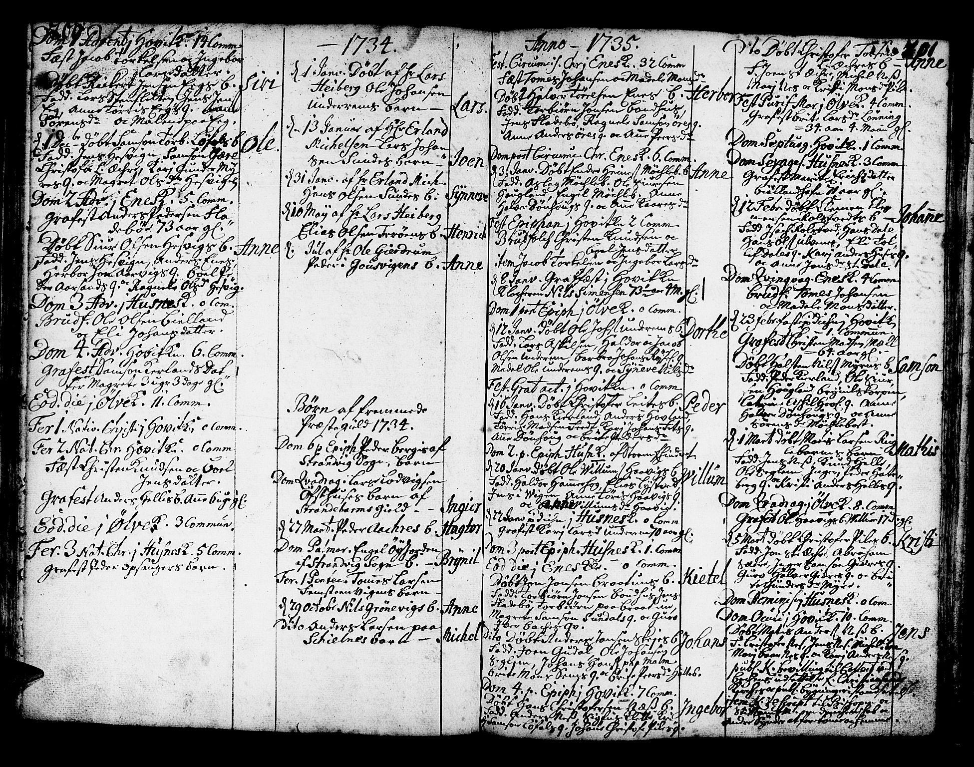 Kvinnherad sokneprestembete, SAB/A-76401/H/Haa: Parish register (official) no. A 2, 1710-1753, p. 200-201