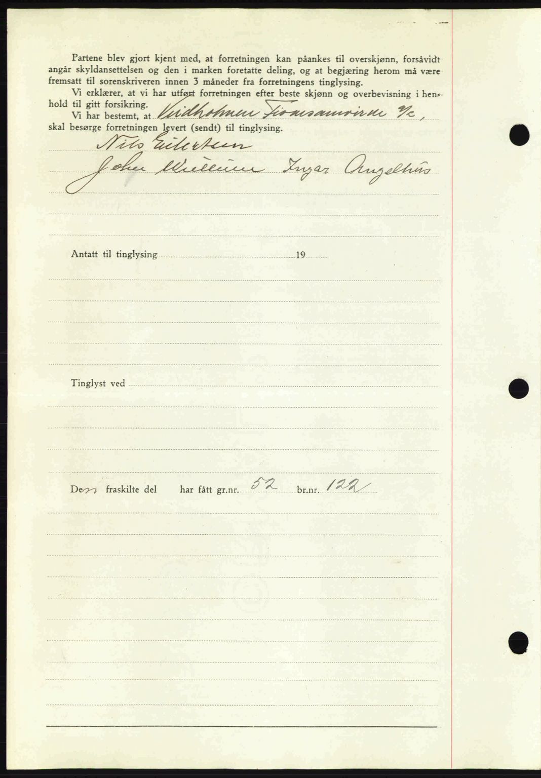 Nordmøre sorenskriveri, AV/SAT-A-4132/1/2/2Ca: Mortgage book no. A91, 1941-1942, Diary no: : 2031/1941