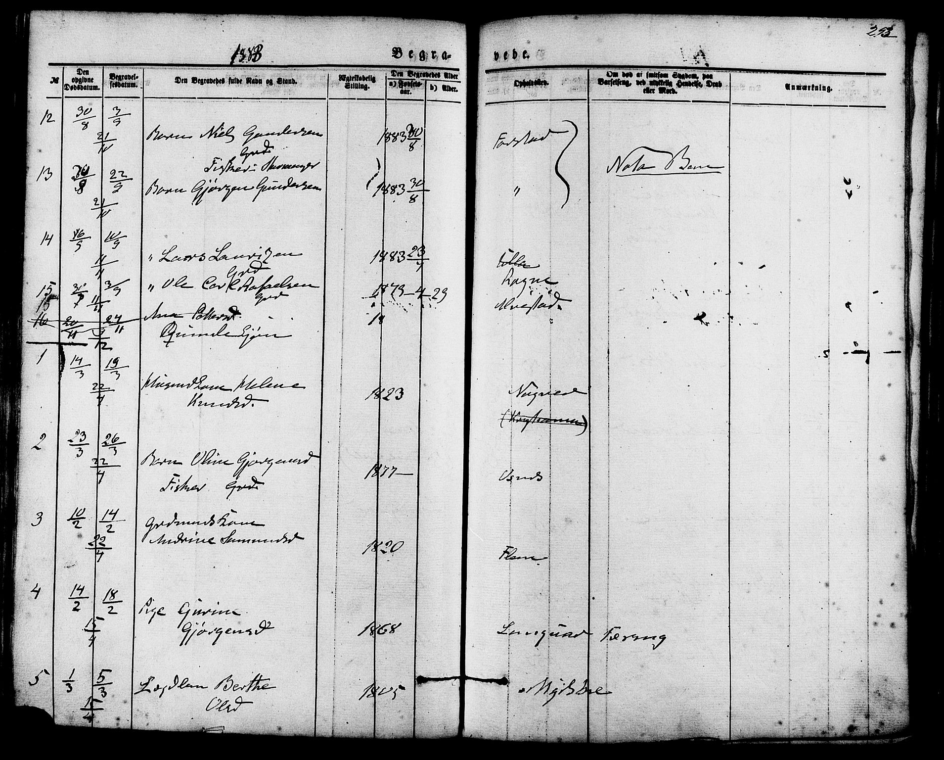 Ministerialprotokoller, klokkerbøker og fødselsregistre - Møre og Romsdal, AV/SAT-A-1454/536/L0500: Parish register (official) no. 536A09, 1876-1889, p. 293