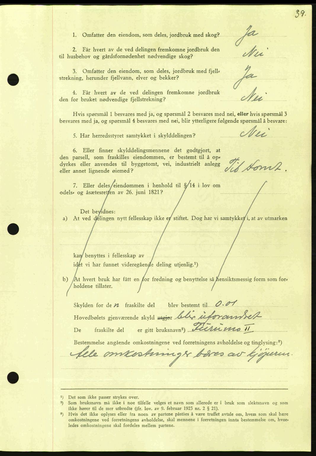 Nordmøre sorenskriveri, AV/SAT-A-4132/1/2/2Ca: Mortgage book no. A96, 1943-1944, Diary no: : 2007/1943