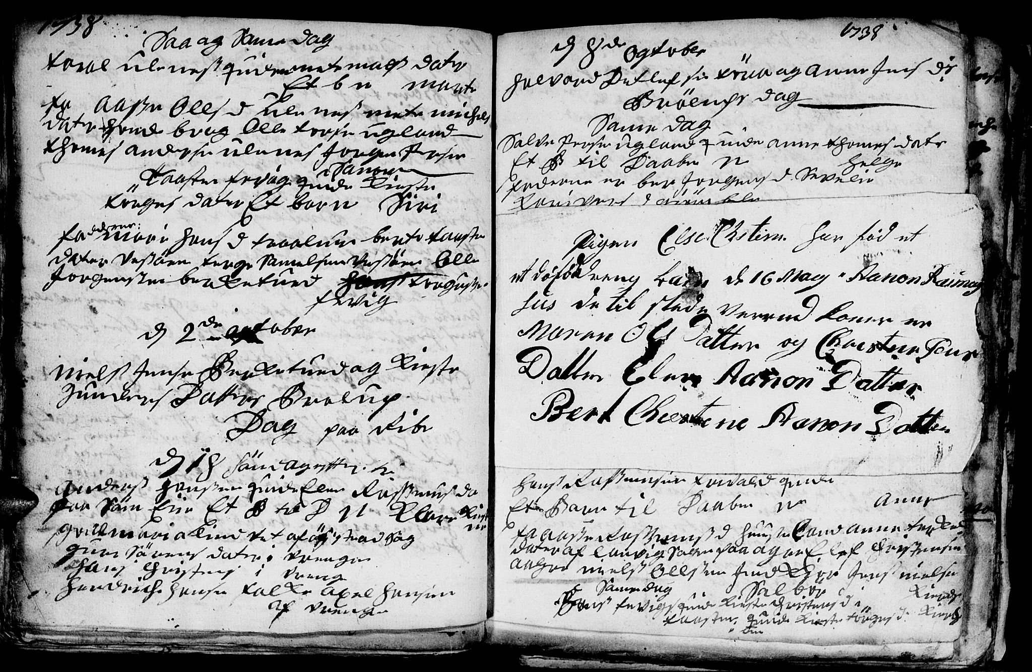 Fjære sokneprestkontor, SAK/1111-0011/F/Fb/L0001: Parish register (copy) no. B 1, 1732-1750, p. 63