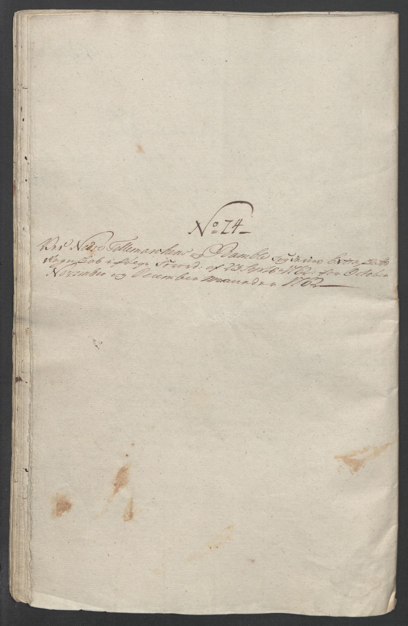 Rentekammeret inntil 1814, Reviderte regnskaper, Fogderegnskap, AV/RA-EA-4092/R37/L2239: Ekstraskatten Nedre Telemark og Bamble, 1762-1763, p. 236