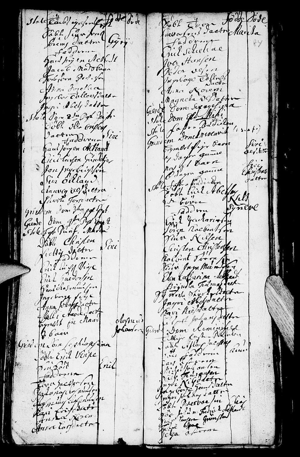Etne sokneprestembete, SAB/A-75001/H/Haa: Parish register (official) no. A 2, 1725-1755, p. 84