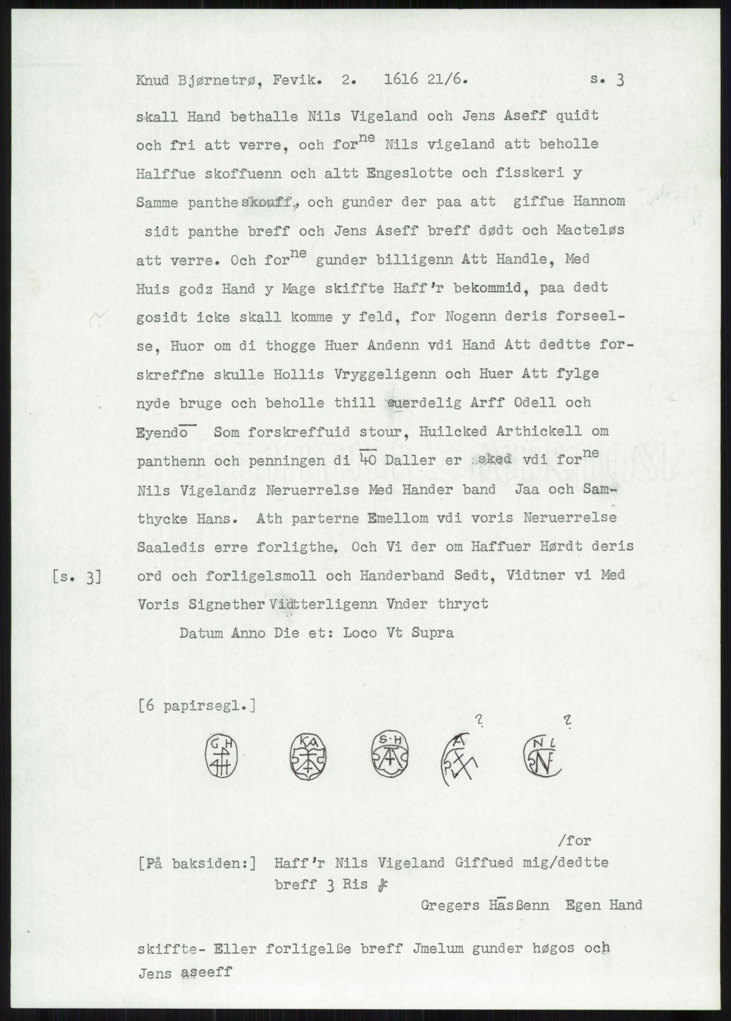 Samlinger til kildeutgivelse, Diplomavskriftsamlingen, AV/RA-EA-4053/H/Ha, p. 479