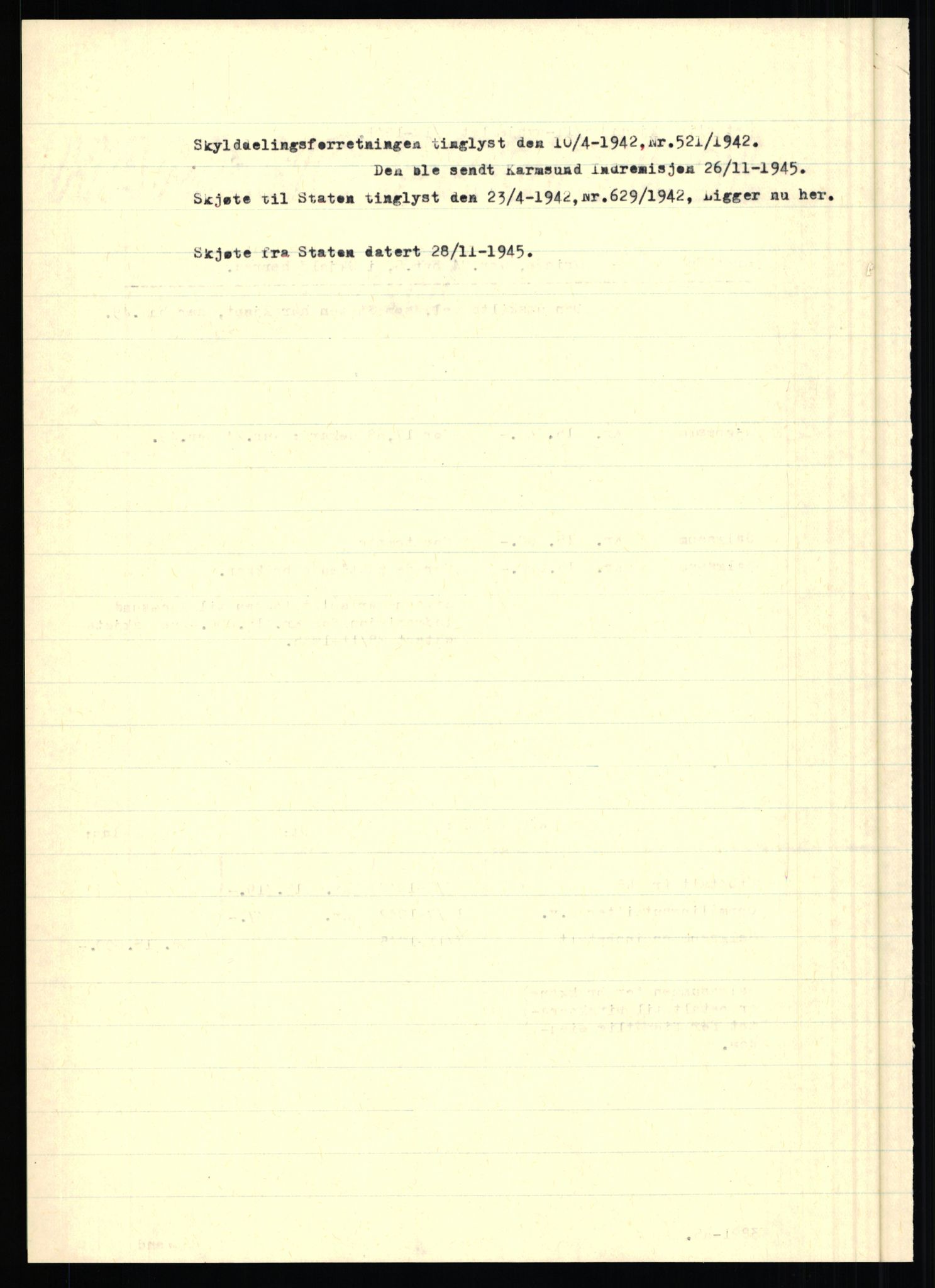 Forsvarsdepartementet, 10. kontor / Oppgjørskontoret, AV/RA-RAFA-1225/D/Dd/L0351: Rogaland, 1941-1958, p. 3