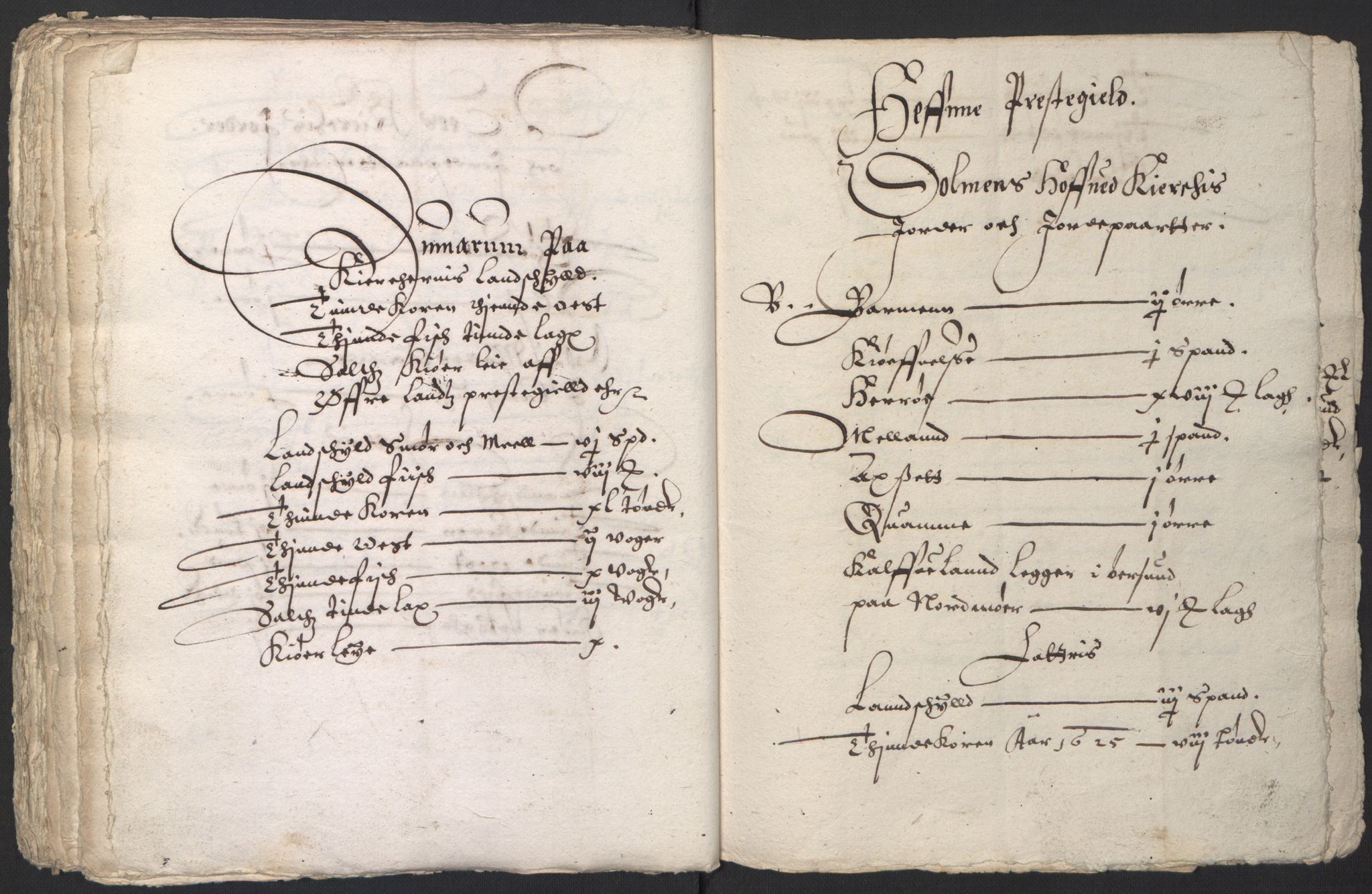 Stattholderembetet 1572-1771, AV/RA-EA-2870/Ek/L0016/0001: Jordebøker til utlikning av rosstjeneste 1624-1626: / Kirke- og prestebolsinntekter i Trondheim bispedømme og Jemtland, 1625-1626, p. 126