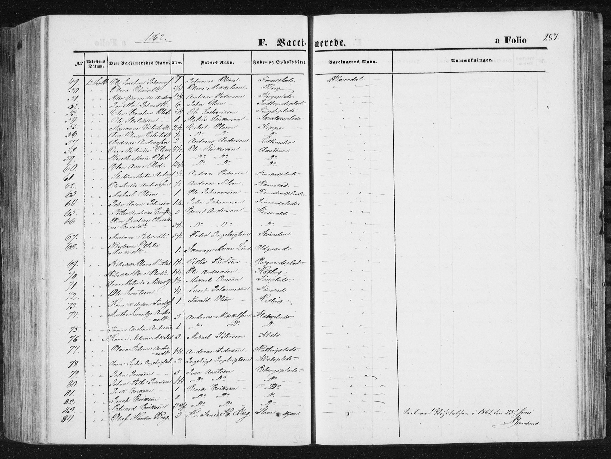 Ministerialprotokoller, klokkerbøker og fødselsregistre - Nord-Trøndelag, SAT/A-1458/746/L0447: Parish register (official) no. 746A06, 1860-1877, p. 287