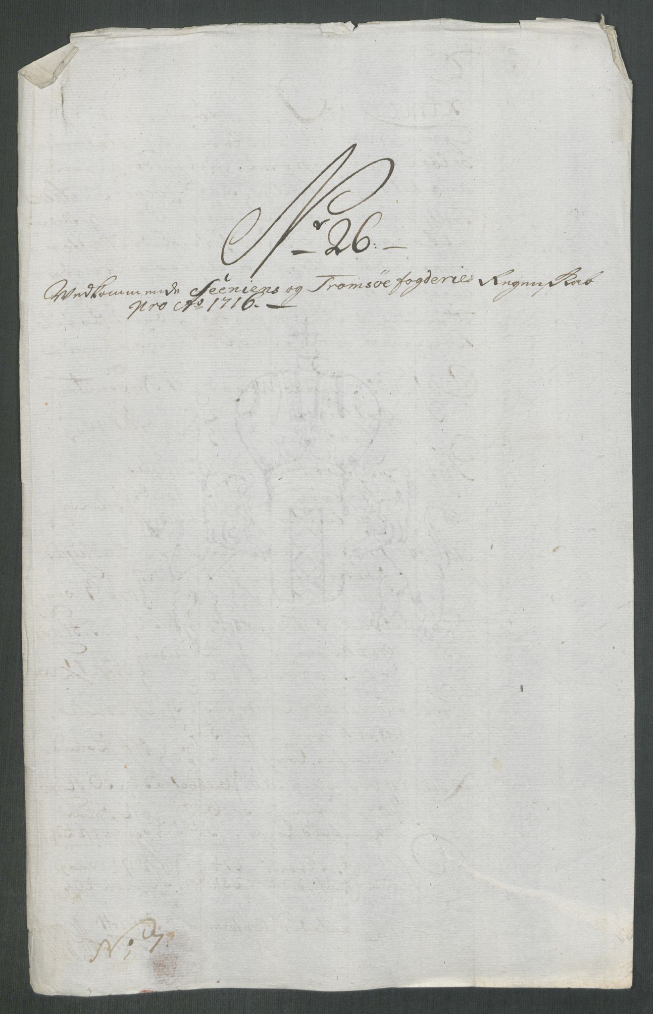 Rentekammeret inntil 1814, Reviderte regnskaper, Fogderegnskap, AV/RA-EA-4092/R68/L4762: Fogderegnskap Senja og Troms, 1716, p. 217