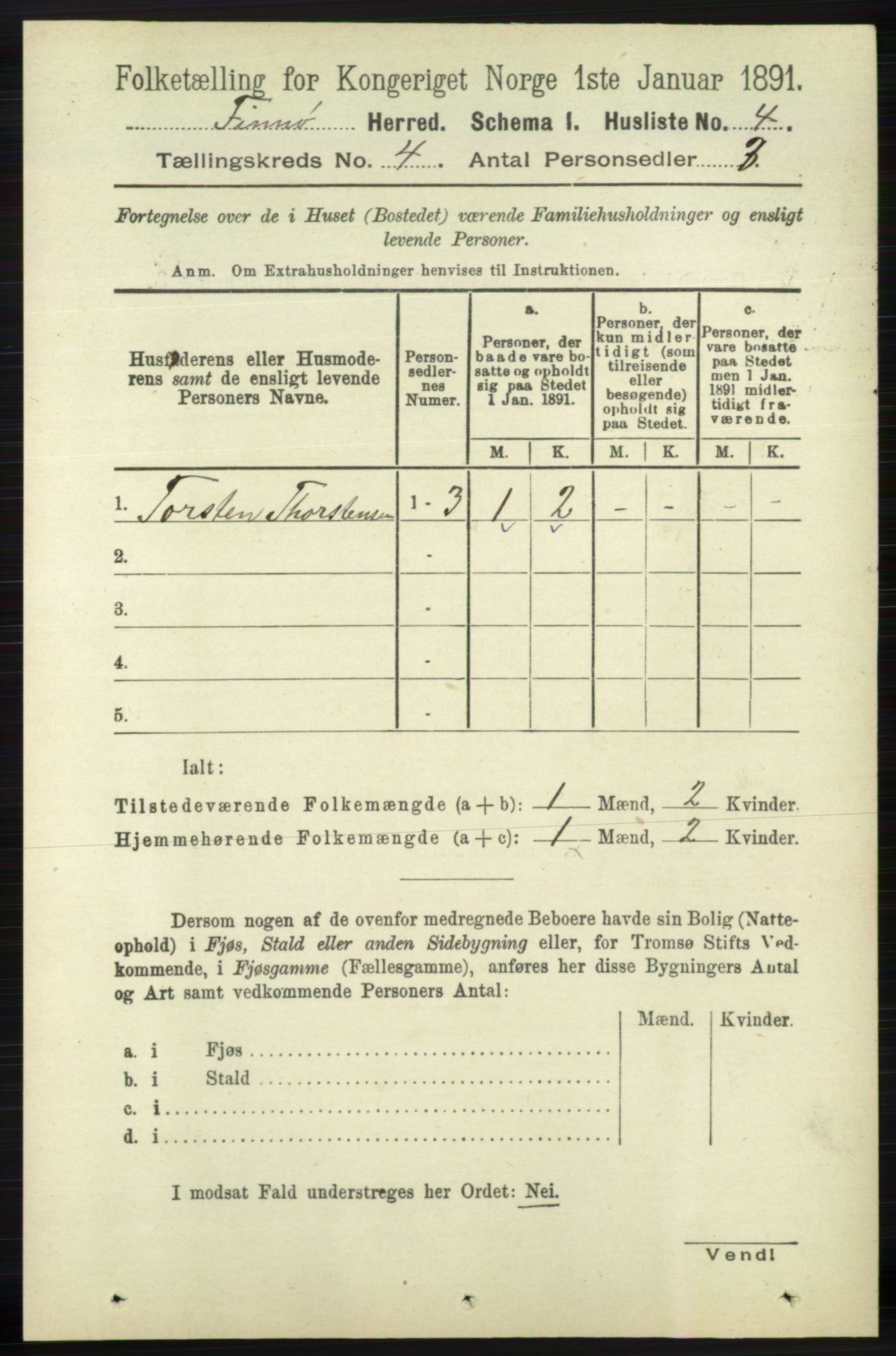 RA, 1891 census for 1141 Finnøy, 1891, p. 781