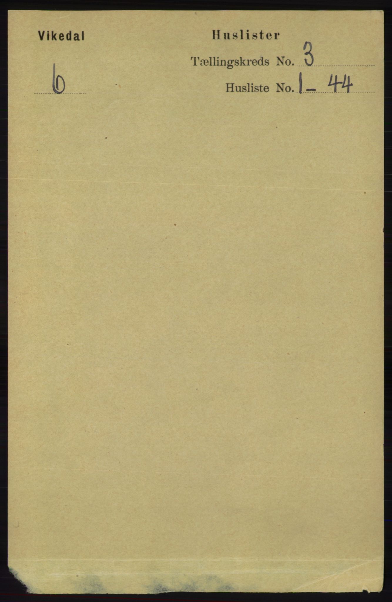 RA, 1891 census for 1157 Vikedal, 1891, p. 676