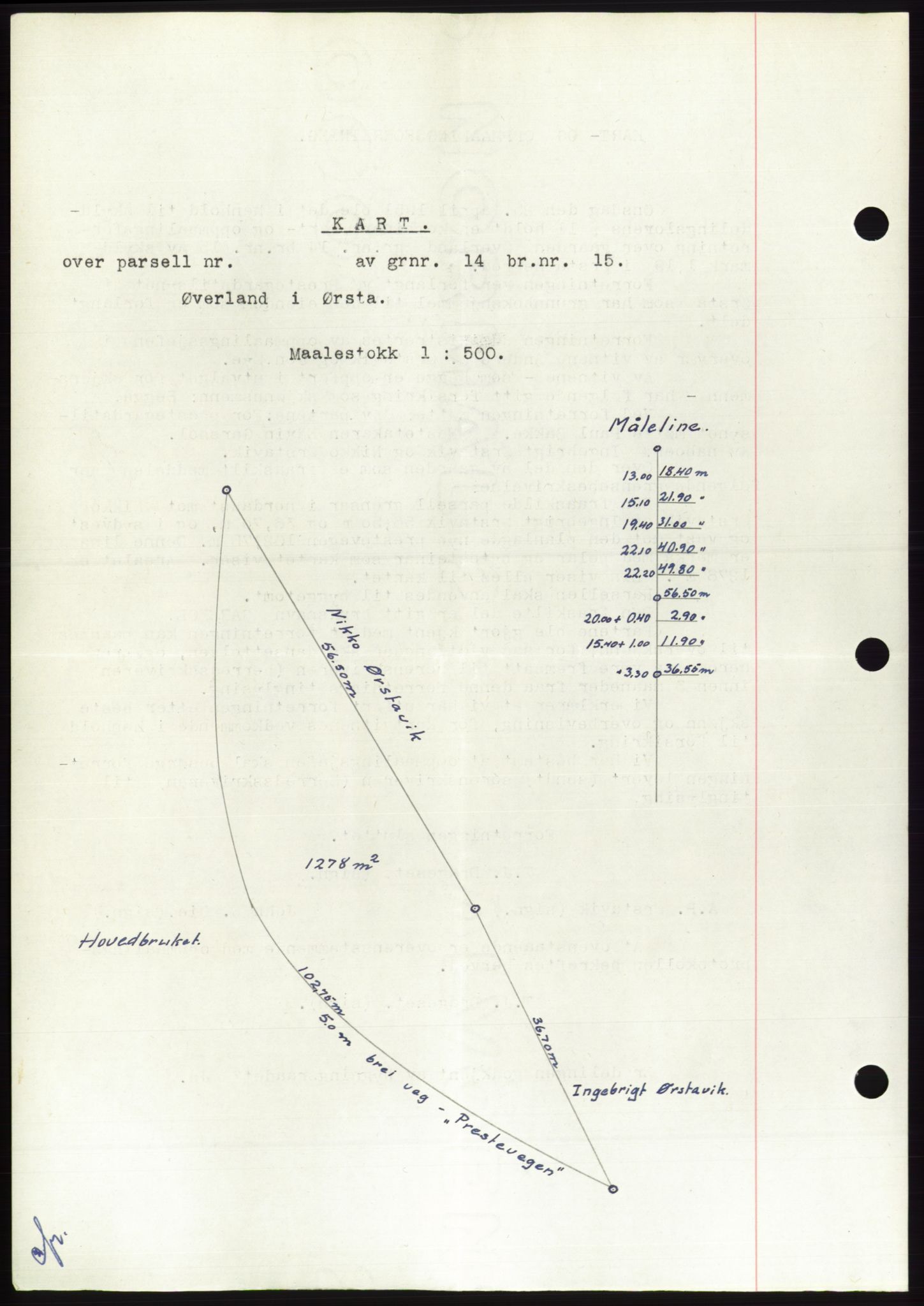 Søre Sunnmøre sorenskriveri, AV/SAT-A-4122/1/2/2C/L0089: Mortgage book no. 15A, 1951-1951, Diary no: : 1205/1951