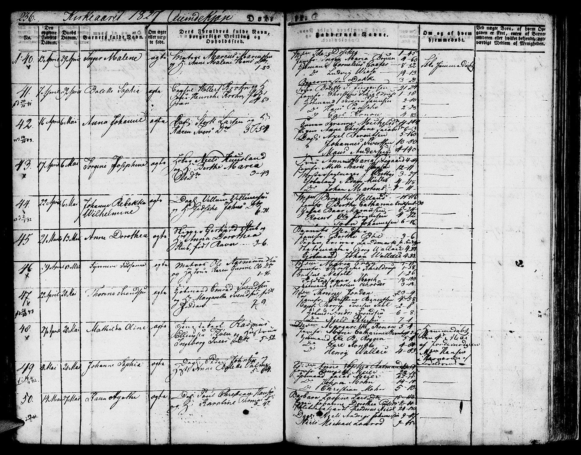 Nykirken Sokneprestembete, AV/SAB-A-77101/H/Hab: Parish register (copy) no. A 5I, 1821-1841, p. 236