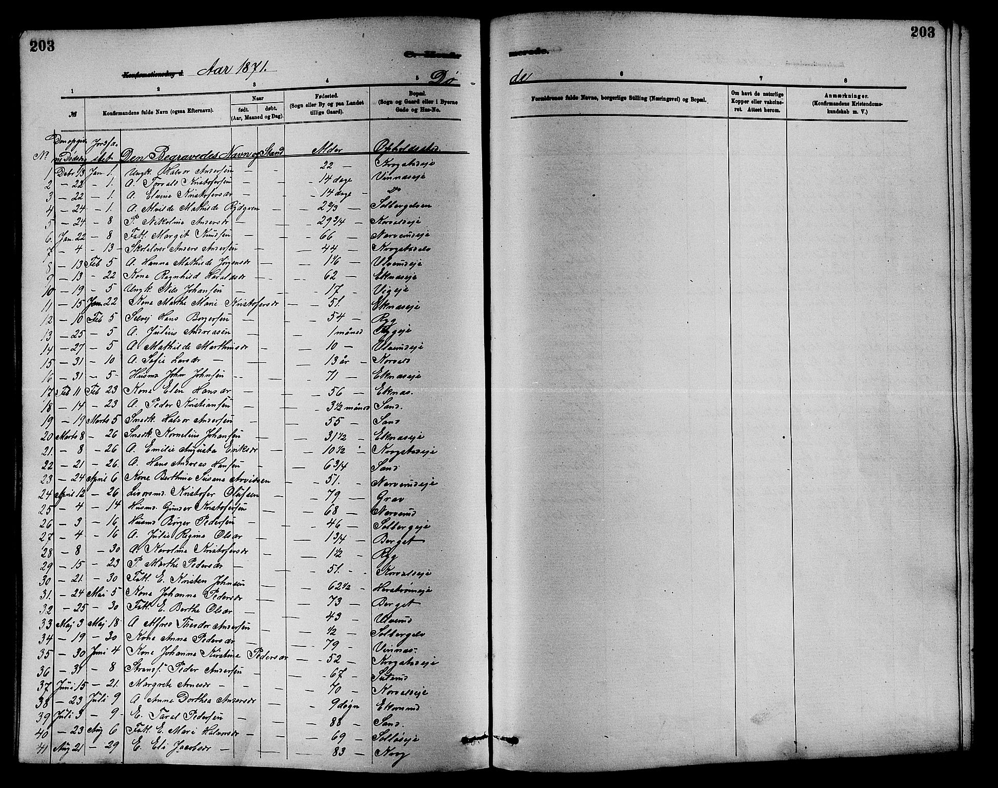 Nedre Eiker kirkebøker, SAKO/A-612/F/Fa/L0001: Parish register (official) no. 1, 1853-1877, p. 203