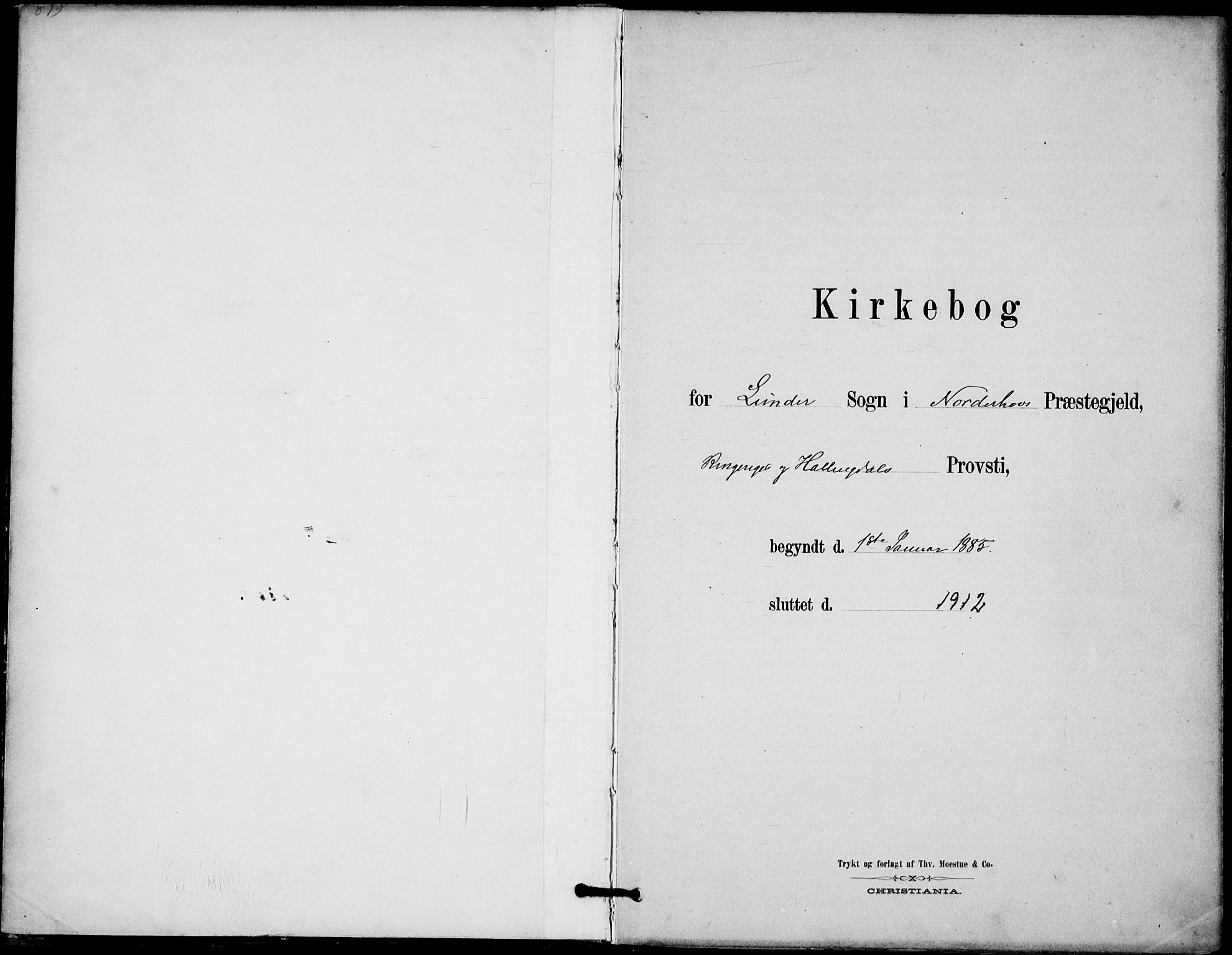 Lunder kirkebøker, SAKO/A-629/F/Fa/L0001: Parish register (official) no. I 1, 1885-1912