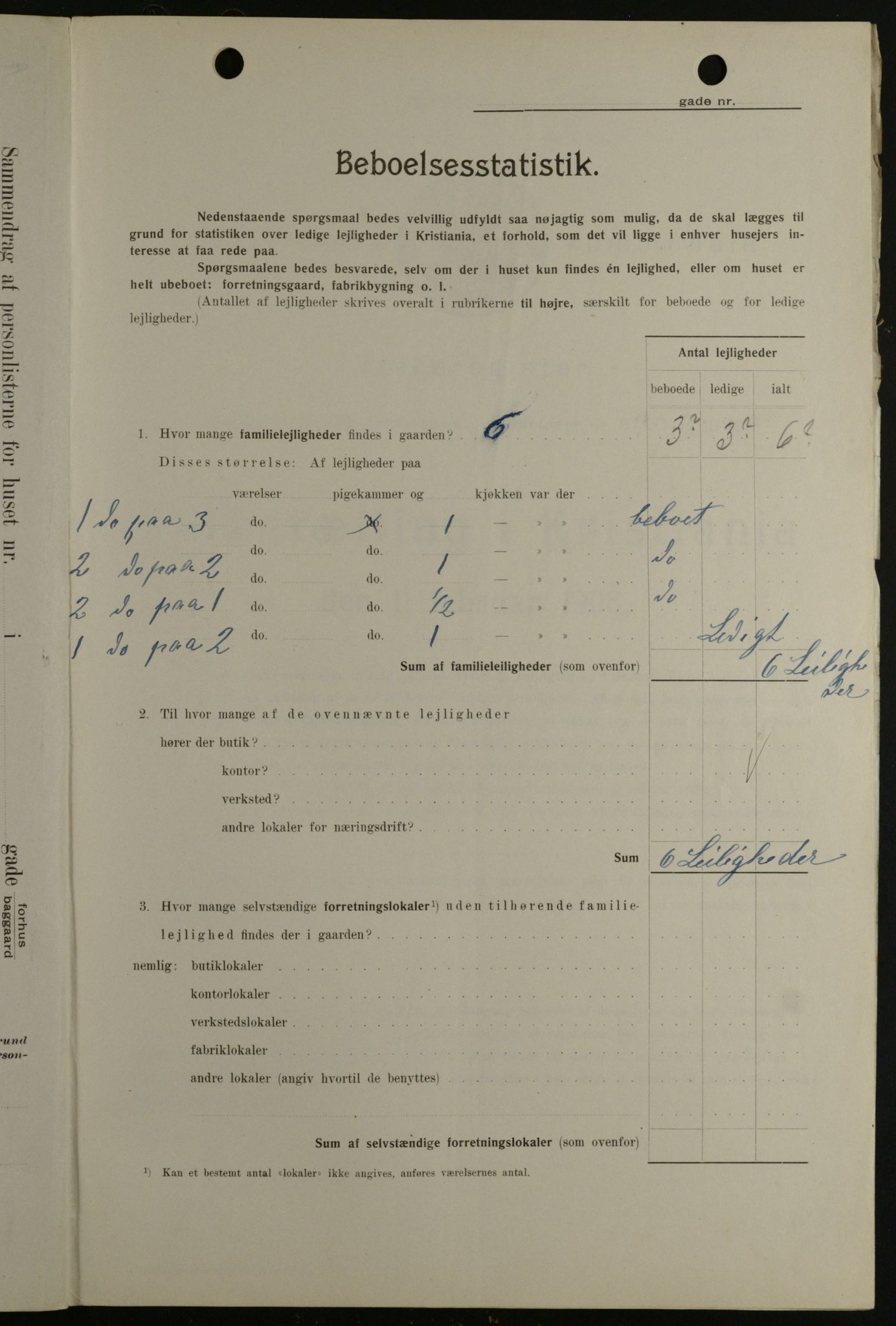 OBA, Municipal Census 1908 for Kristiania, 1908, p. 89662
