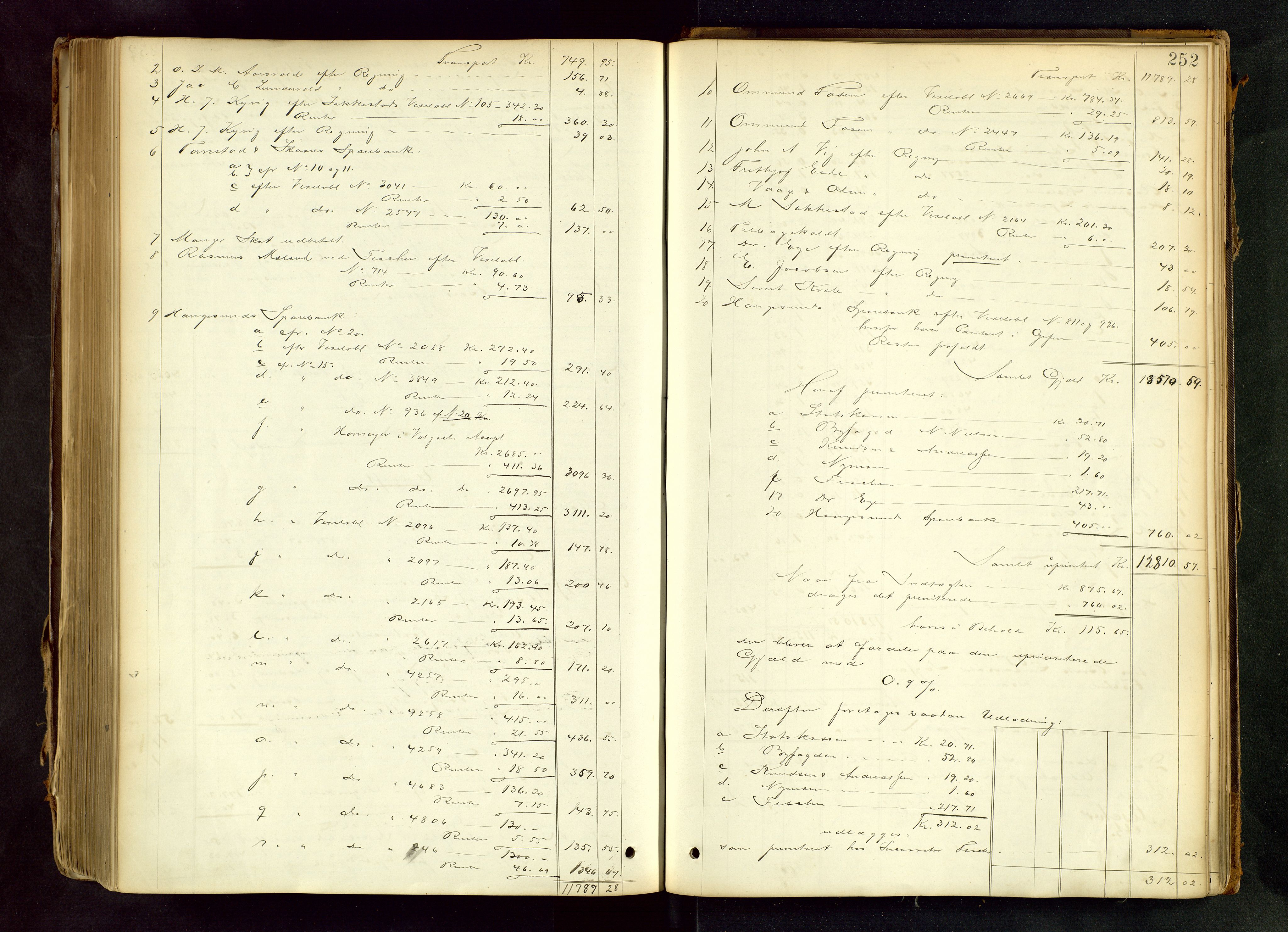 Haugesund tingrett, AV/SAST-A-101415/01/IV/IVA/L0004: Skifteprotokoll med register, 1883-1888, p. 251b-252a