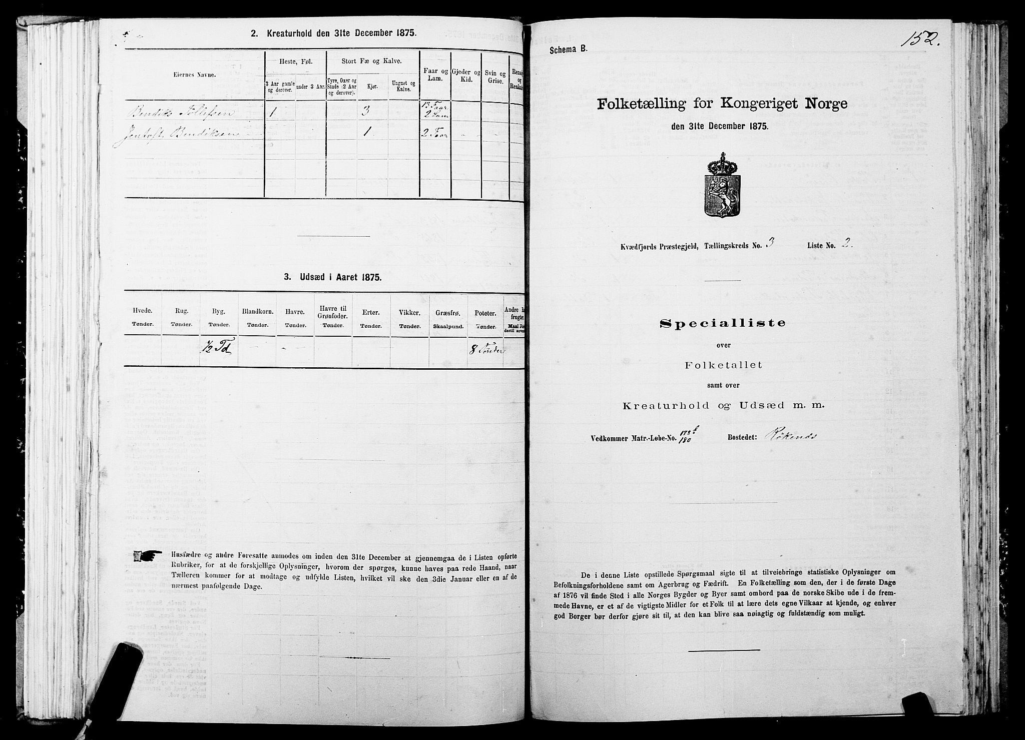 SATØ, 1875 census for 1911P Kvæfjord, 1875, p. 2152