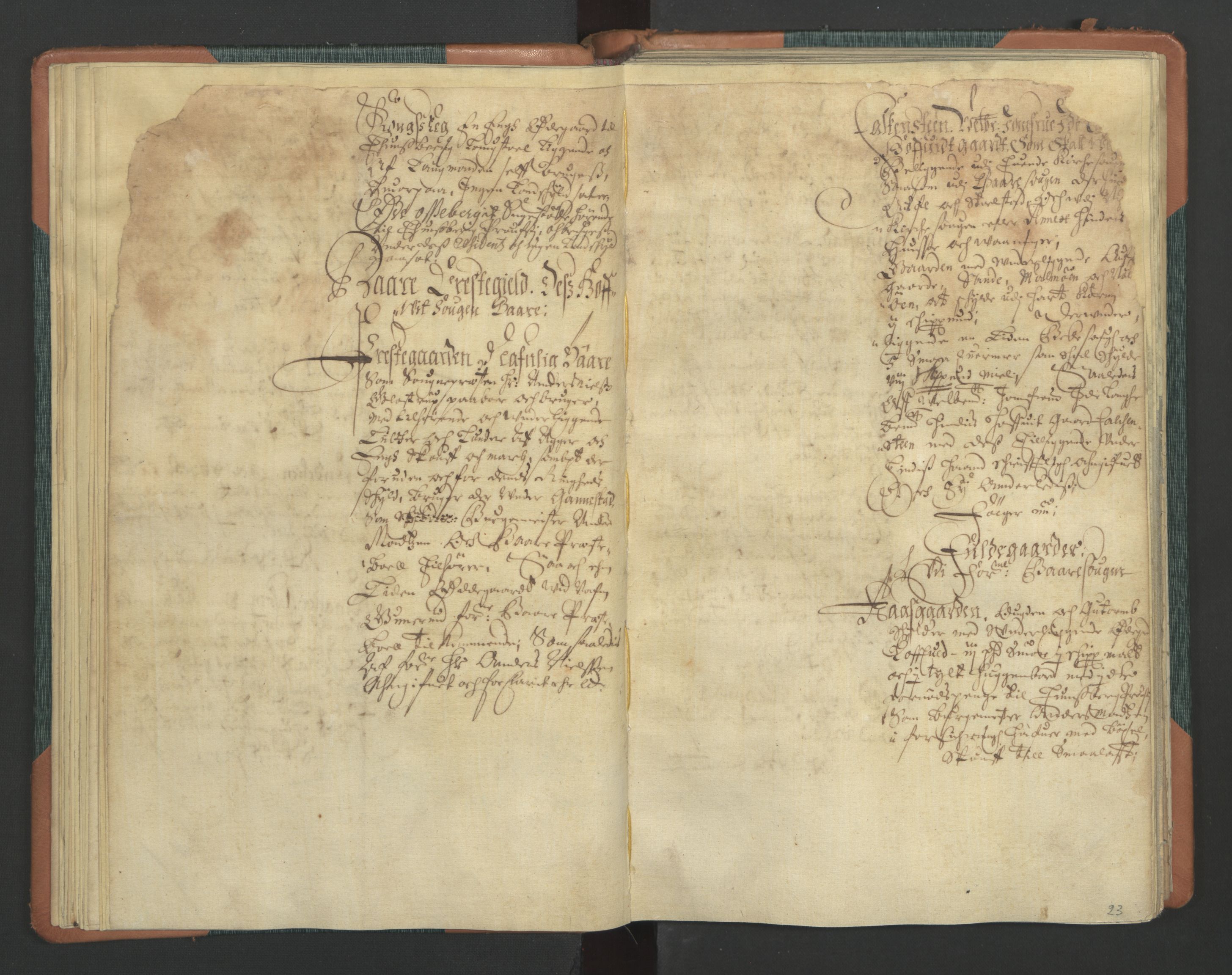Rentekammeret inntil 1814, Realistisk ordnet avdeling, AV/RA-EA-4070/L/L0011: Tønsberg lagdømme. Alminnelig jordebok for Tønsberg len - Slagen og Arendal skipreider., 1661, p. 22b-23a