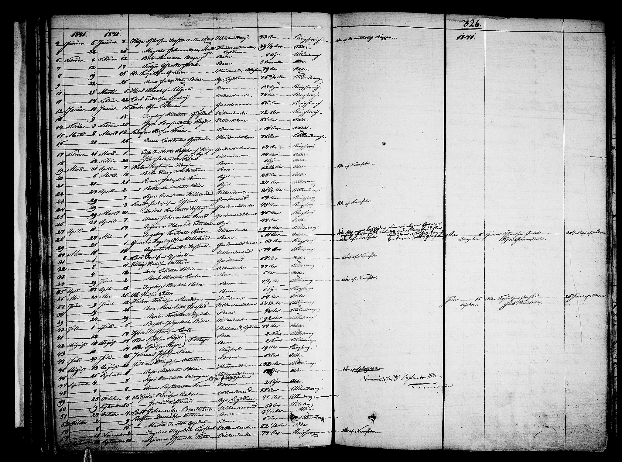 Ullensvang sokneprestembete, AV/SAB-A-78701/H/Haa: Parish register (official) no. A 10, 1825-1853, p. 326