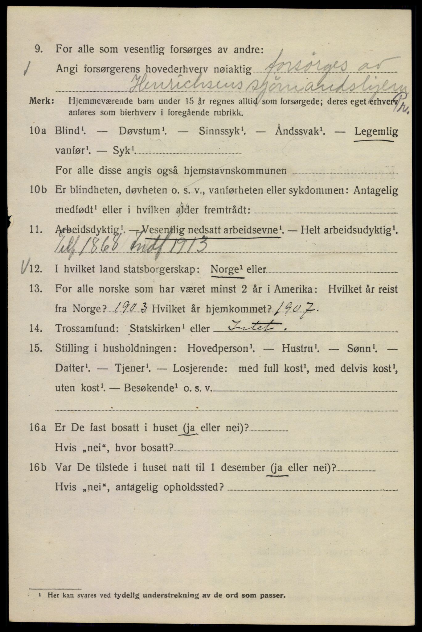 SAO, 1920 census for Kristiania, 1920, p. 330090