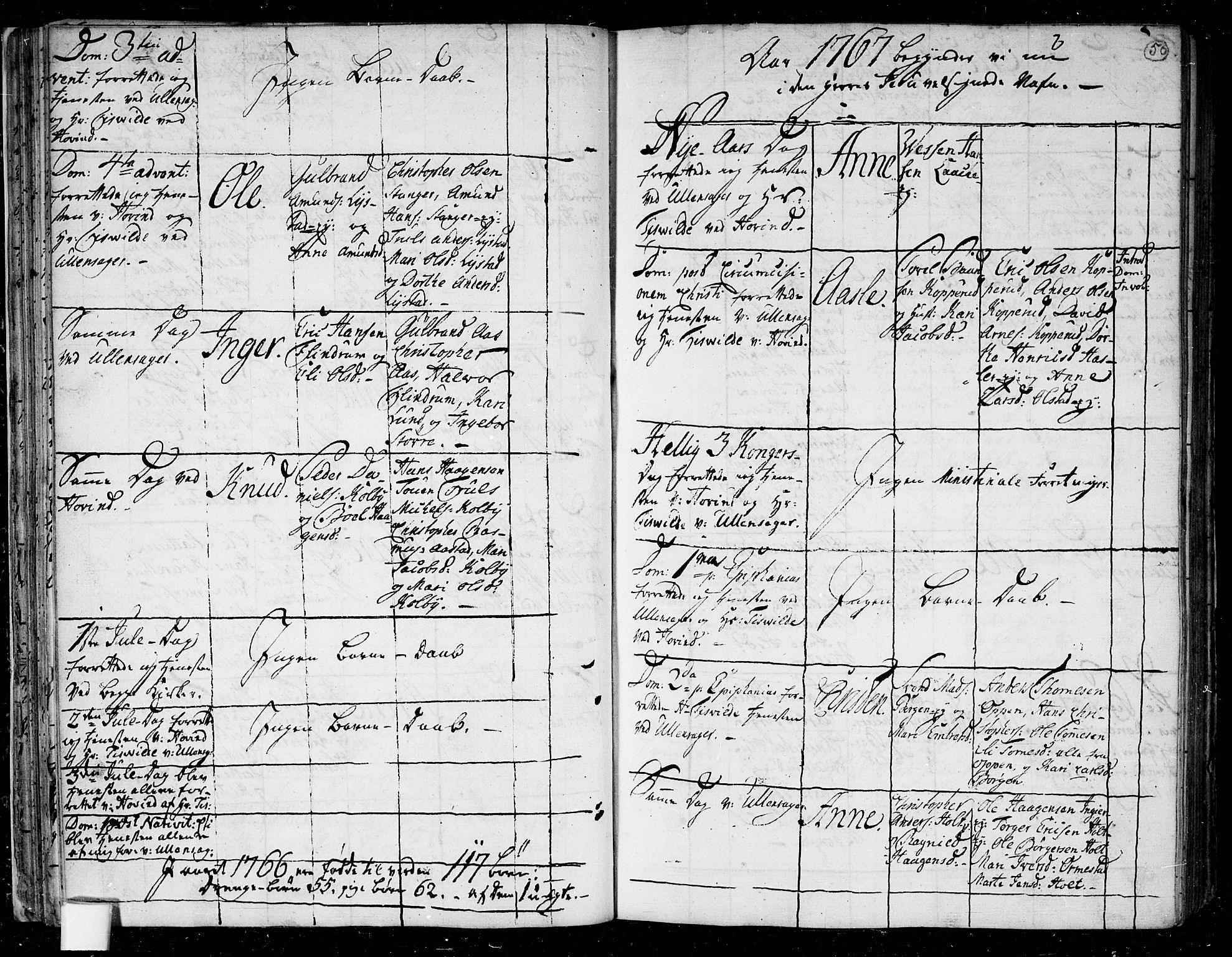 Ullensaker prestekontor Kirkebøker, AV/SAO-A-10236a/F/Fa/L0006: Parish register (official) no. I 6, 1762-1785, p. 50