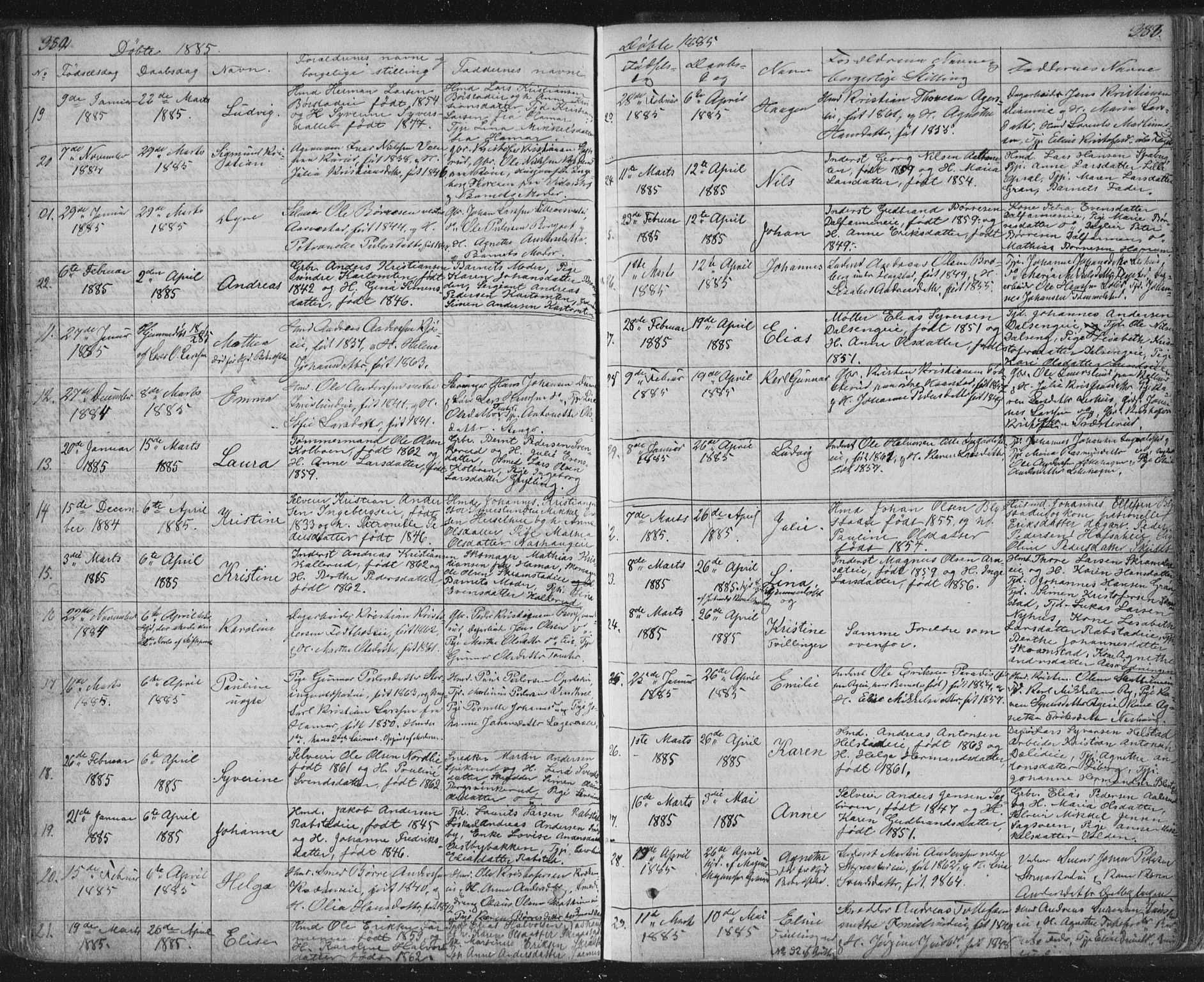 Vang prestekontor, Hedmark, AV/SAH-PREST-008/H/Ha/Hab/L0010A: Parish register (copy) no. 10a, 1854-1896, p. 382-383