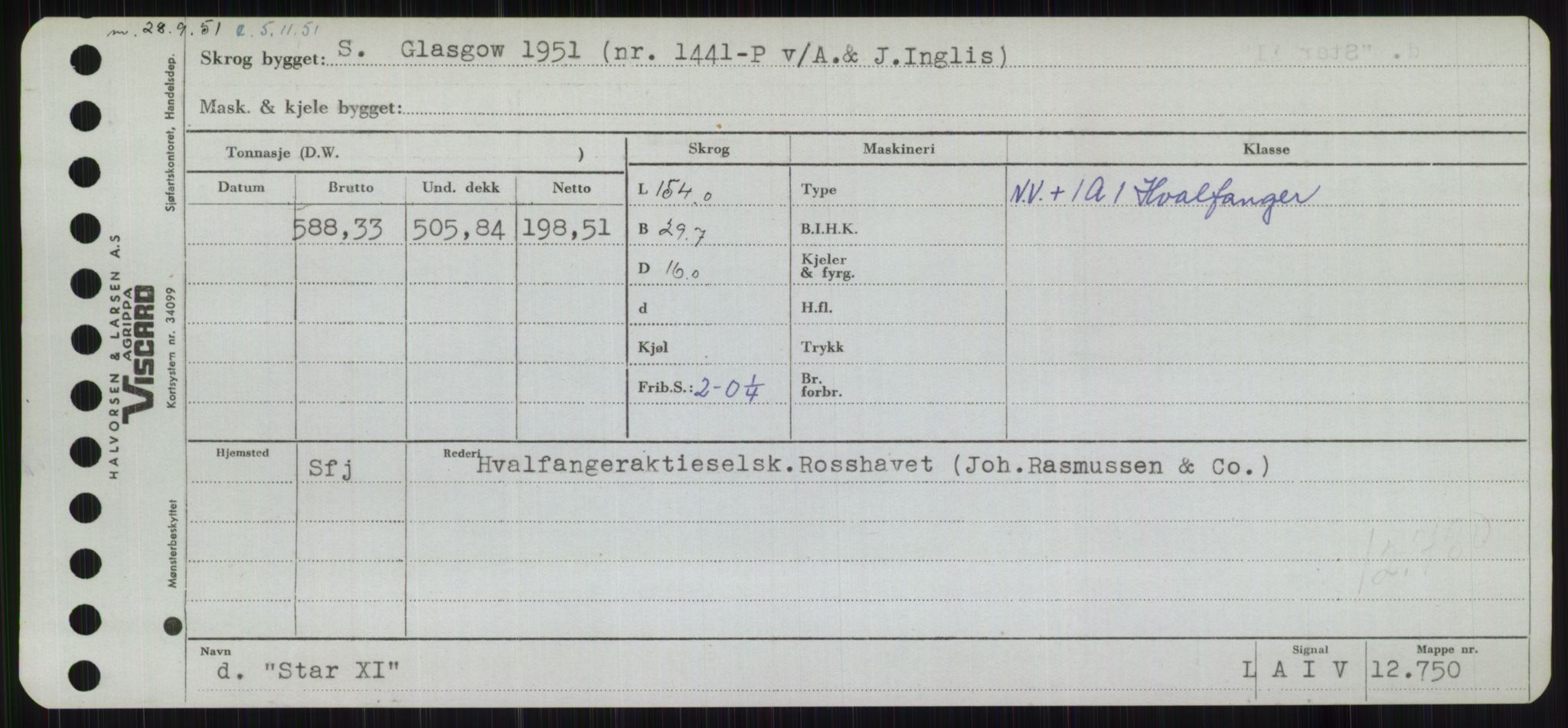 Sjøfartsdirektoratet med forløpere, Skipsmålingen, RA/S-1627/H/Hb/L0004: Fartøy, O-S, p. 437