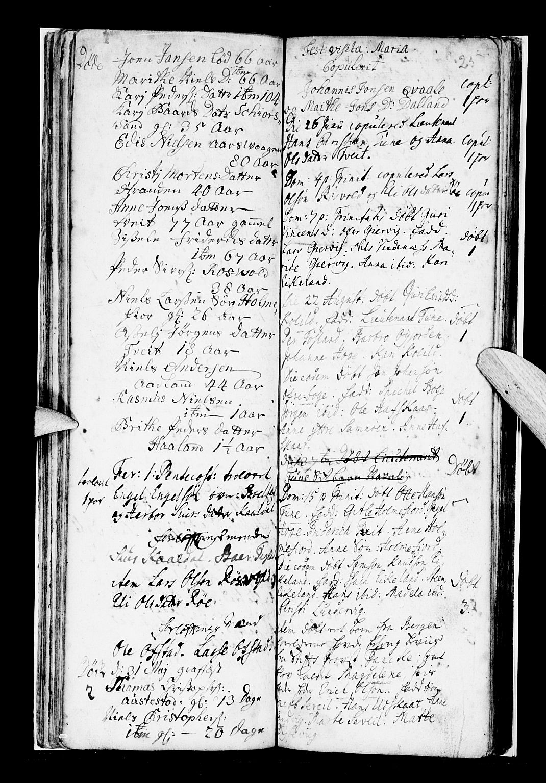 Os sokneprestembete, SAB/A-99929: Parish register (official) no. A 7, 1723-1760, p. 25