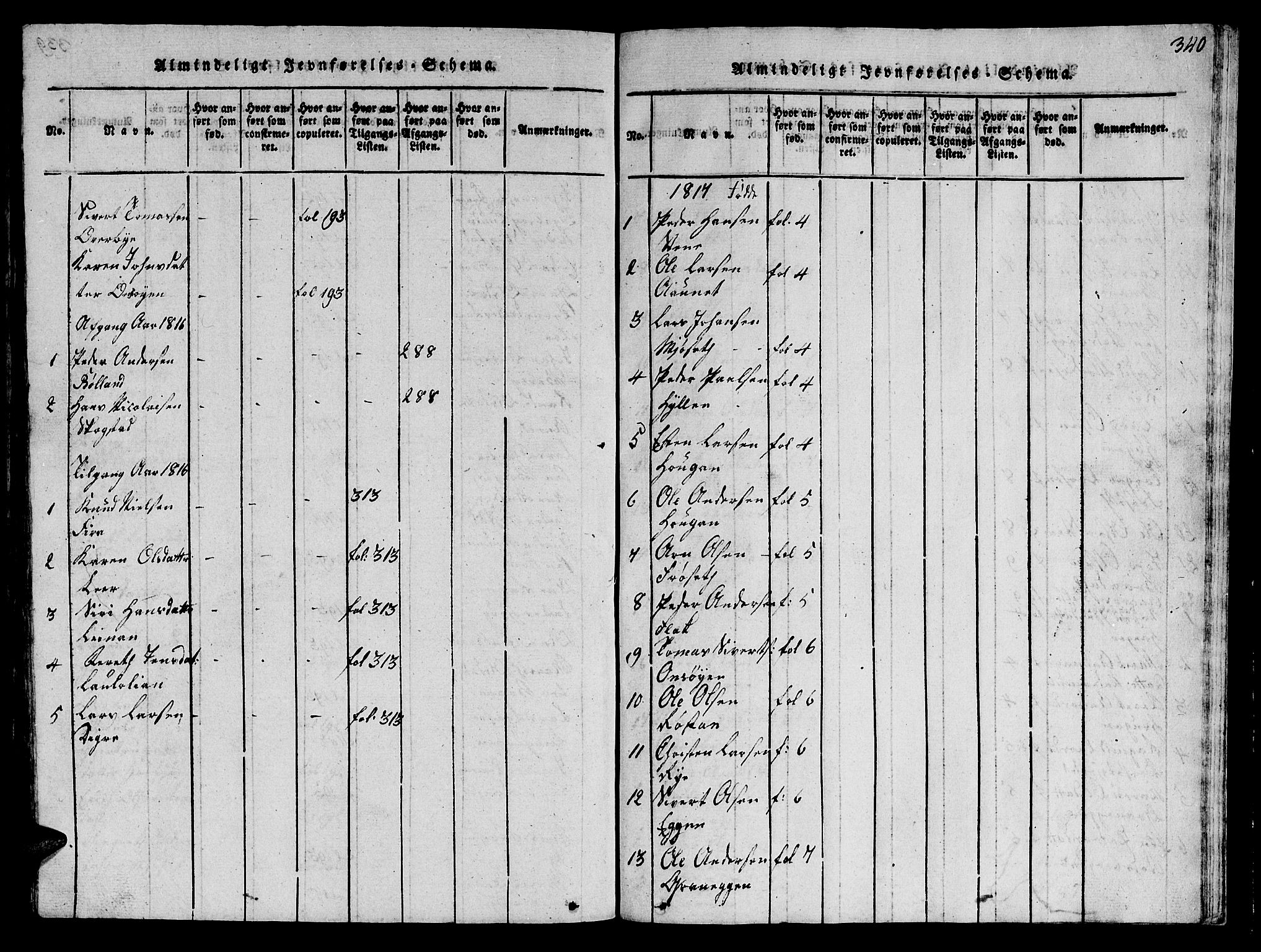 Ministerialprotokoller, klokkerbøker og fødselsregistre - Sør-Trøndelag, AV/SAT-A-1456/612/L0385: Parish register (copy) no. 612C01, 1816-1845, p. 340