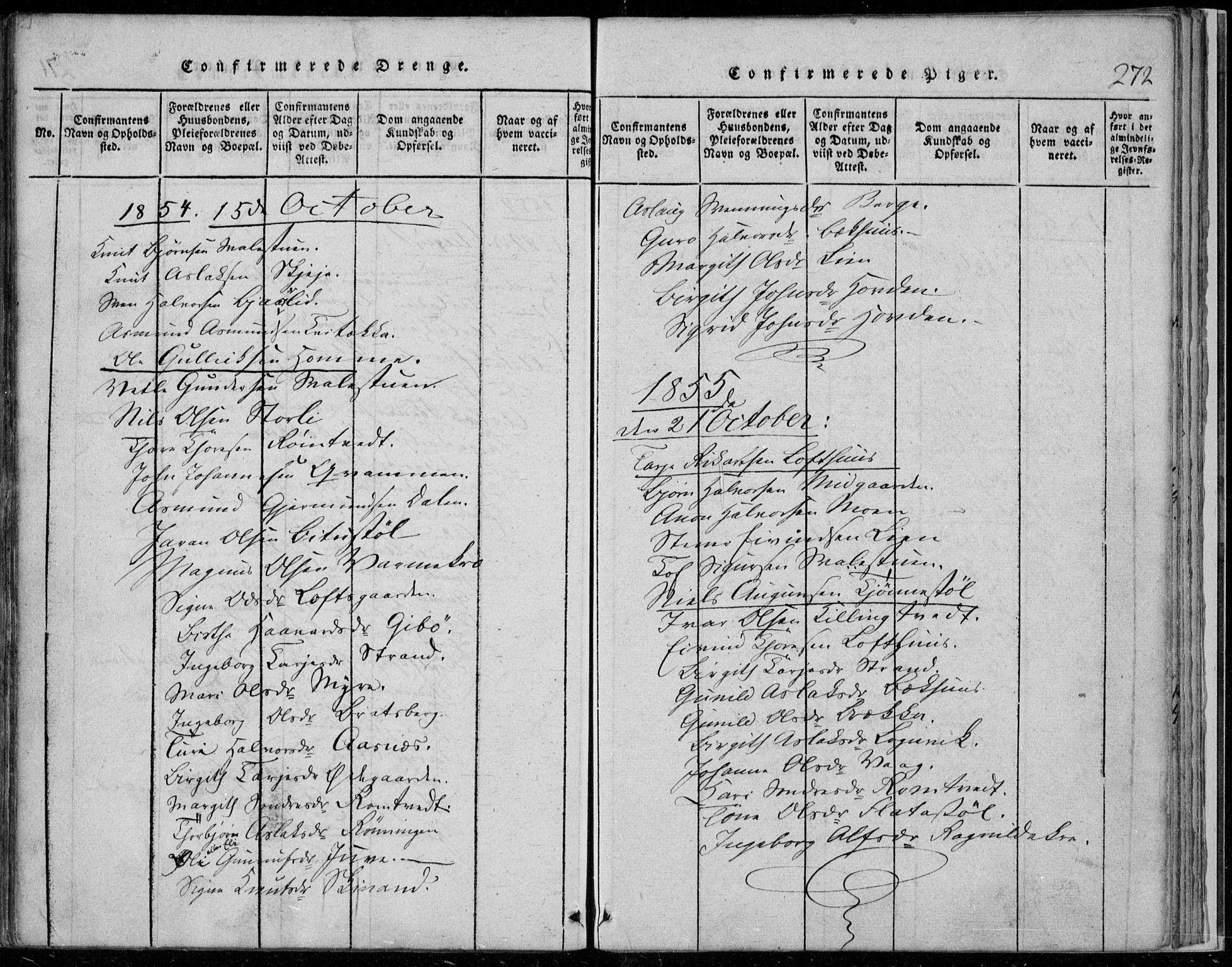 Rauland kirkebøker, AV/SAKO-A-292/F/Fa/L0001: Parish register (official) no. I 1, 1814-1859, p. 272