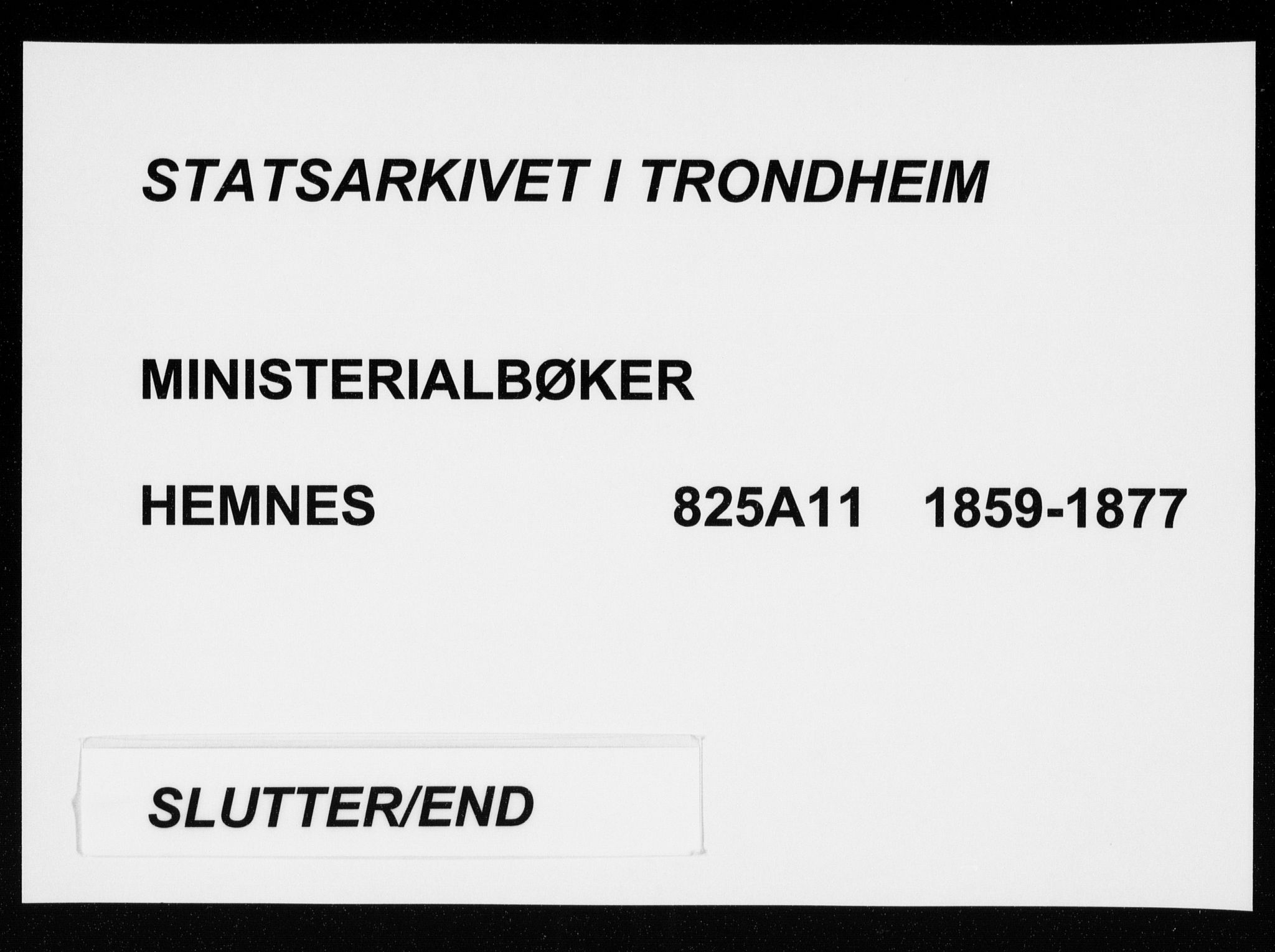 Ministerialprotokoller, klokkerbøker og fødselsregistre - Nordland, AV/SAT-A-1459/825/L0357: Parish register (official) no. 825A11, 1859-1877