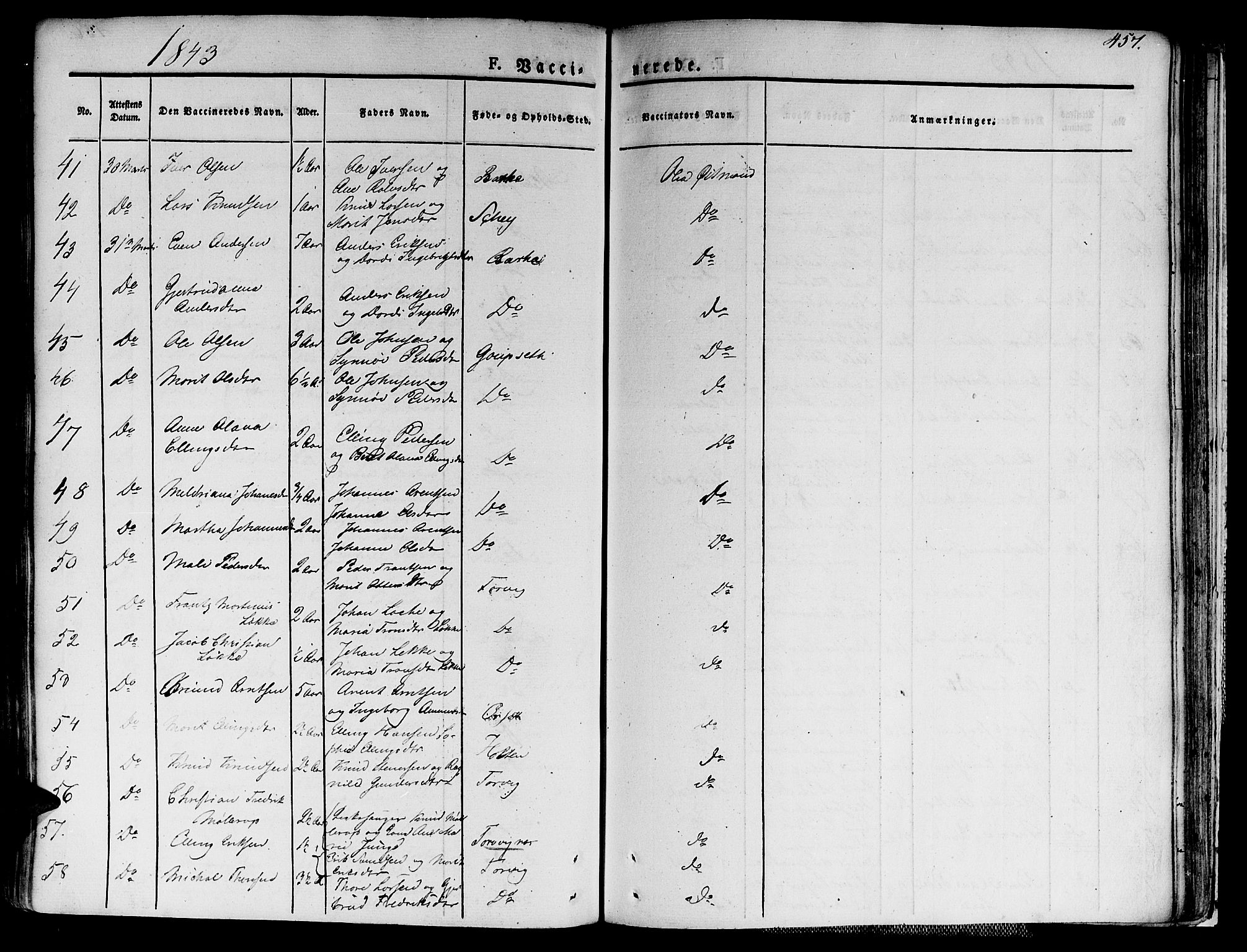 Ministerialprotokoller, klokkerbøker og fødselsregistre - Møre og Romsdal, AV/SAT-A-1454/586/L0983: Parish register (official) no. 586A09, 1829-1843, p. 457