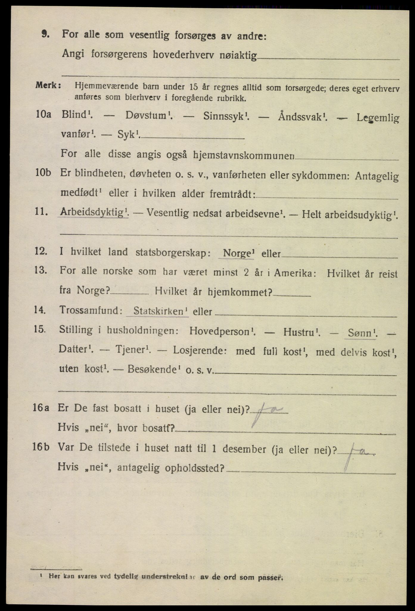 SAK, 1920 census for Søndeled, 1920, p. 3718