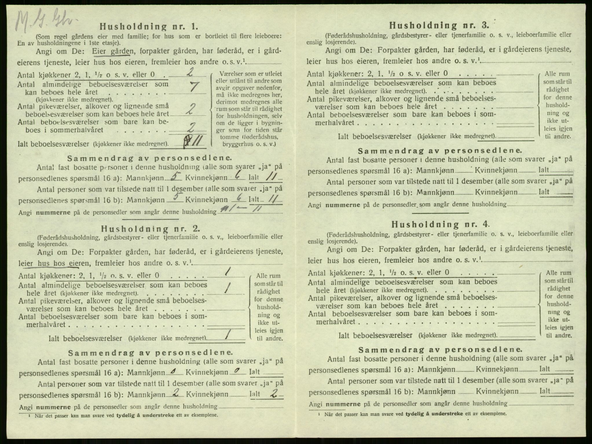 SAKO, 1920 census for Stokke, 1920, p. 1137