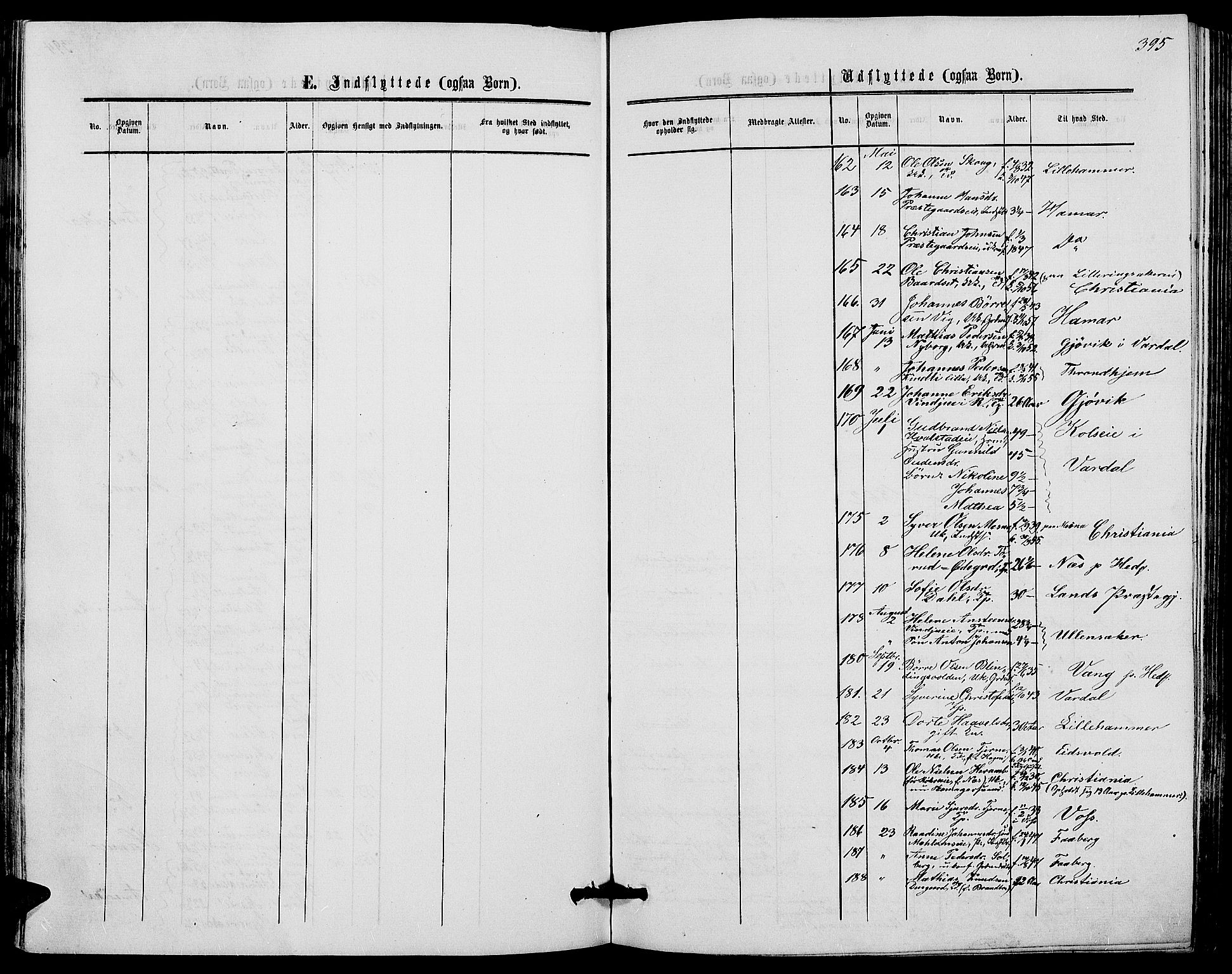 Ringsaker prestekontor, AV/SAH-PREST-014/L/La/L0007: Parish register (copy) no. 7, 1861-1869, p. 395