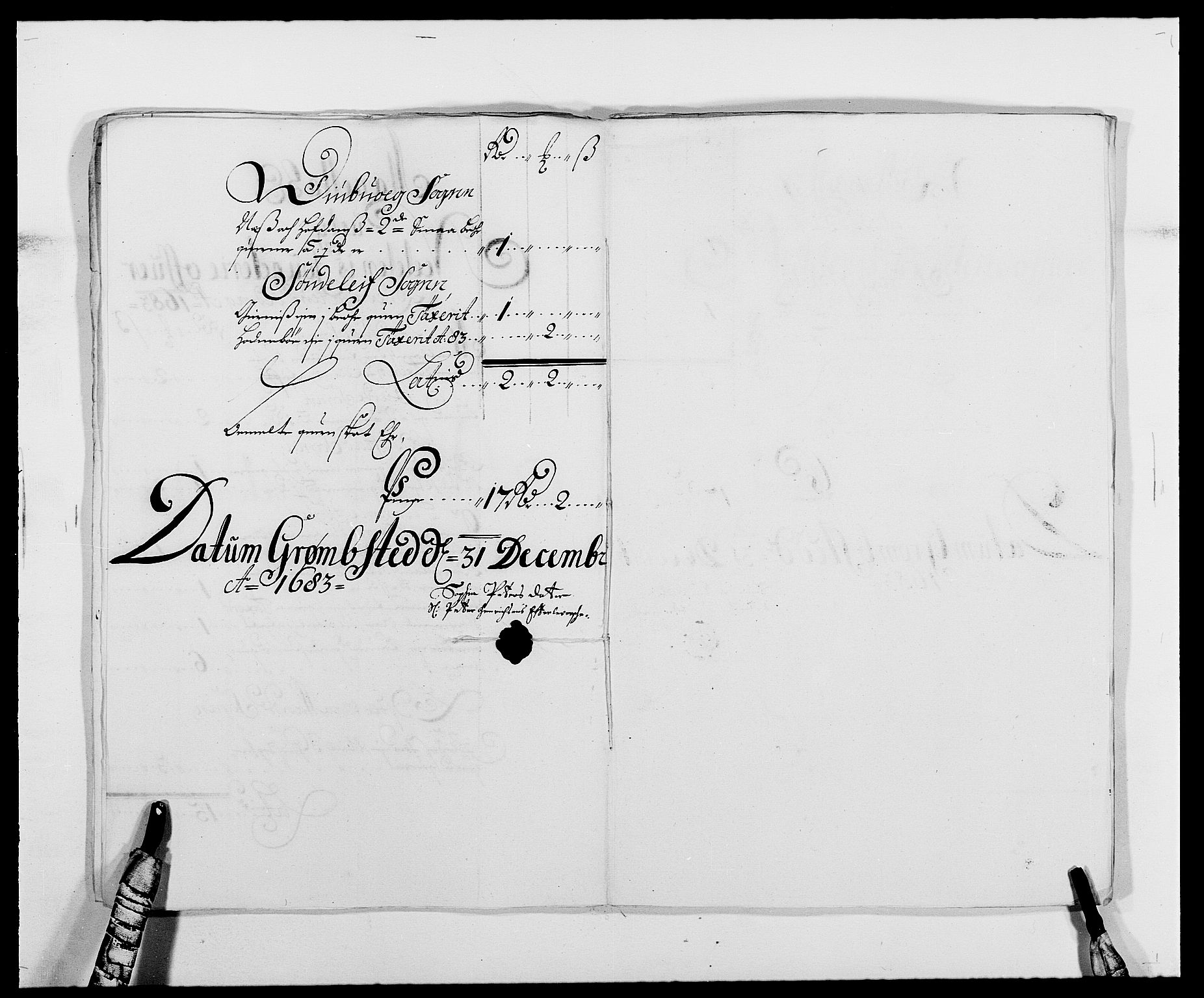 Rentekammeret inntil 1814, Reviderte regnskaper, Fogderegnskap, AV/RA-EA-4092/R39/L2305: Fogderegnskap Nedenes, 1683, p. 85
