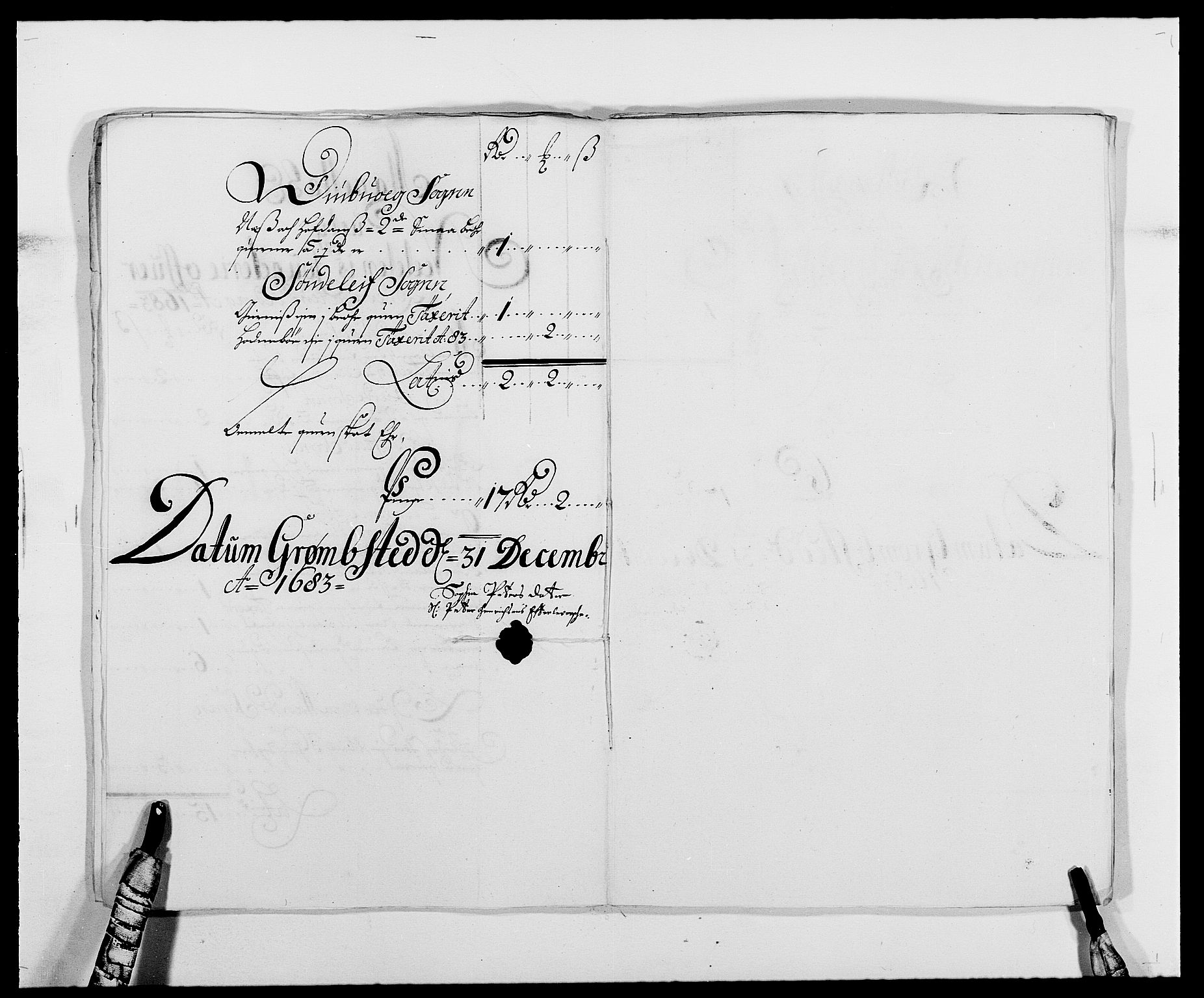 Rentekammeret inntil 1814, Reviderte regnskaper, Fogderegnskap, RA/EA-4092/R39/L2305: Fogderegnskap Nedenes, 1683, p. 85