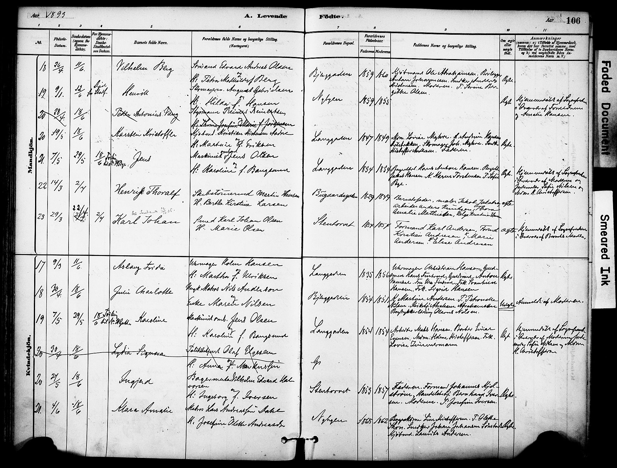 Sandefjord kirkebøker, AV/SAKO-A-315/F/Fa/L0002: Parish register (official) no. 2, 1880-1894, p. 106