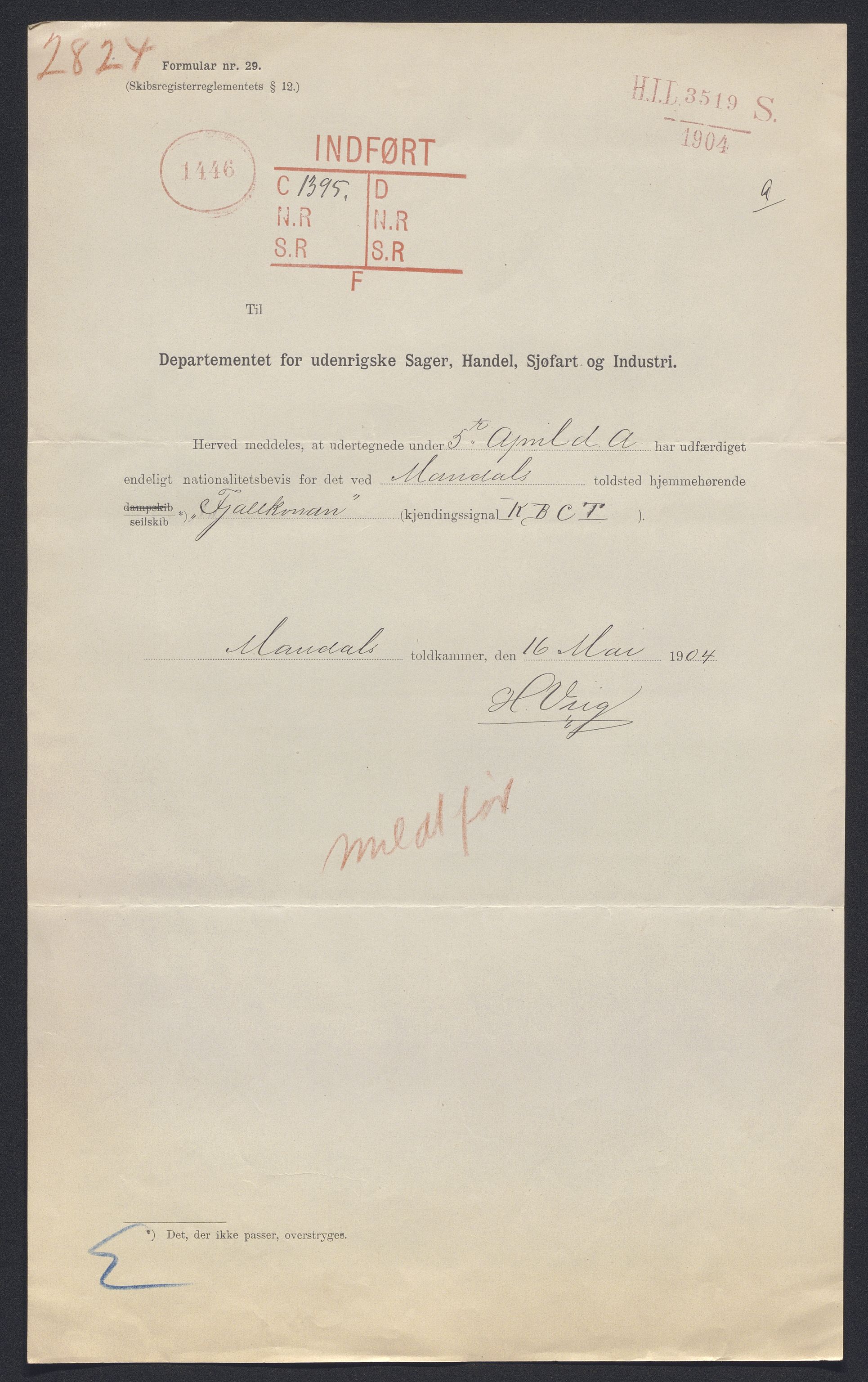 Sjøfartsdirektoratet med forløpere, skipsmapper slettede skip, RA/S-4998/F/Fa/L0344: --, 1866-1935, p. 35