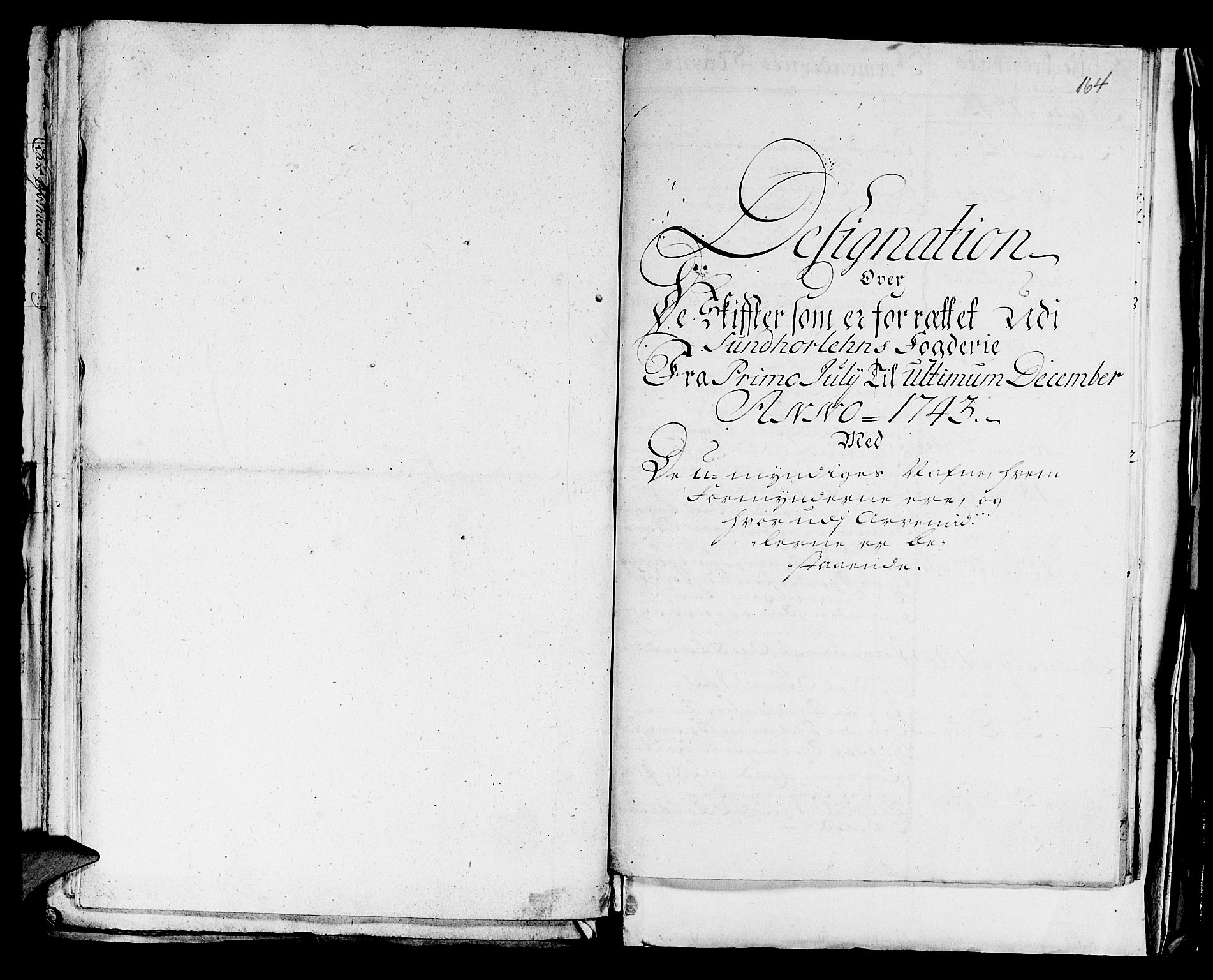 Stiftamtmannen i Bergen, AV/SAB-A-100006/F/Fd/Fdd/0001 / Lnr. 1970 - Sunnhordland, 1731-1745, p. 163b-164a