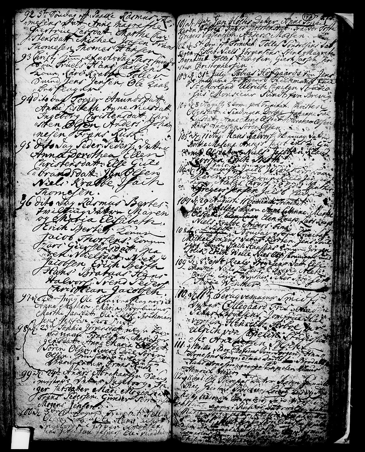 Skien kirkebøker, SAKO/A-302/F/Fa/L0002: Parish register (official) no. 2, 1716-1757, p. 177