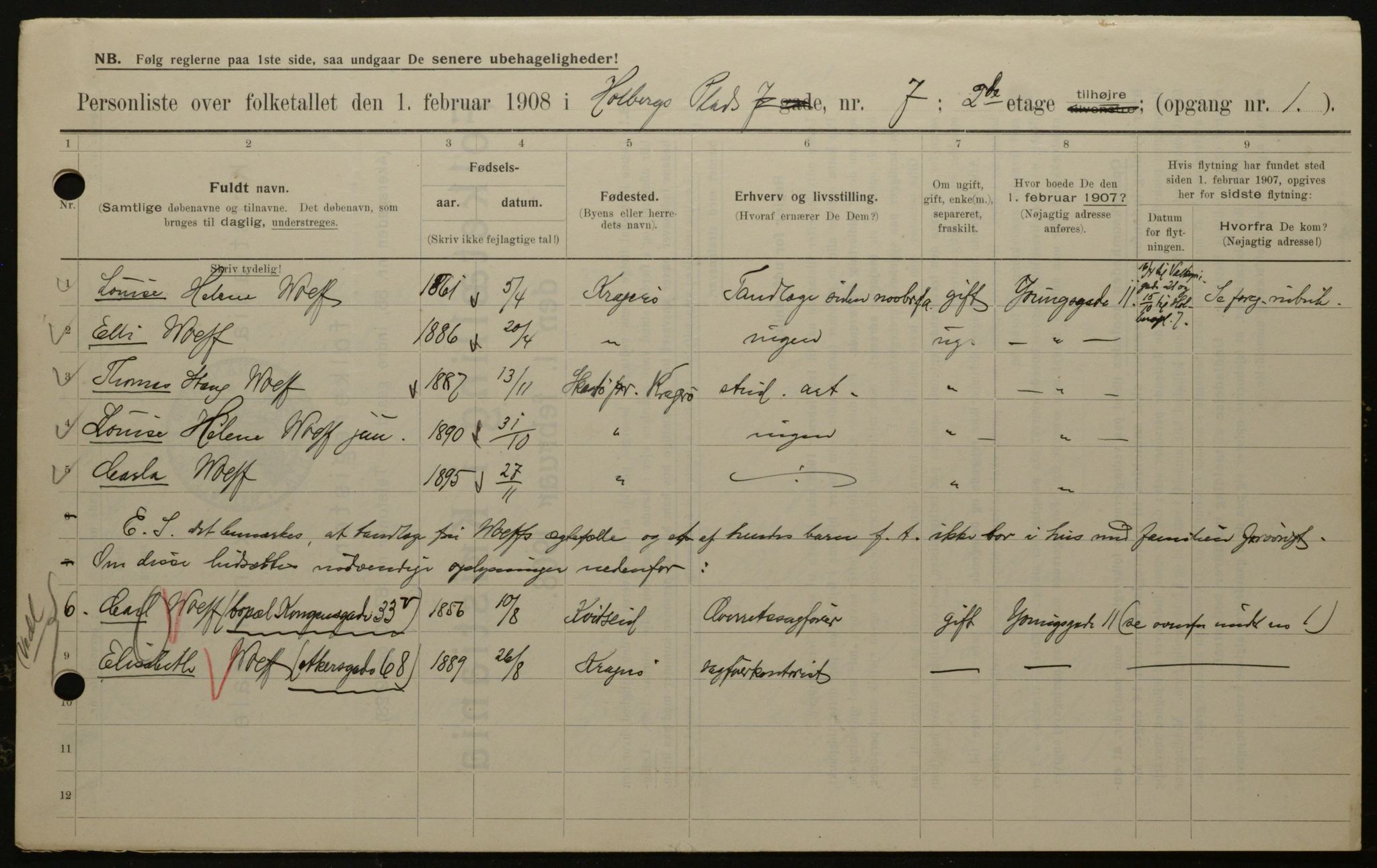 OBA, Municipal Census 1908 for Kristiania, 1908, p. 36530