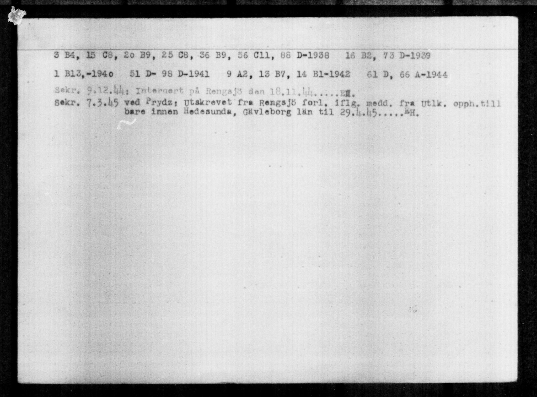 Utenriksstasjonene, Legasjonen i Stockholm, Flyktningkontoret, AV/RA-S-6753/V/Va/L0013: Kjesäterkartoteket, flyktninger med registreringsnr. 31500-34731, 1940-1945, p. 1969