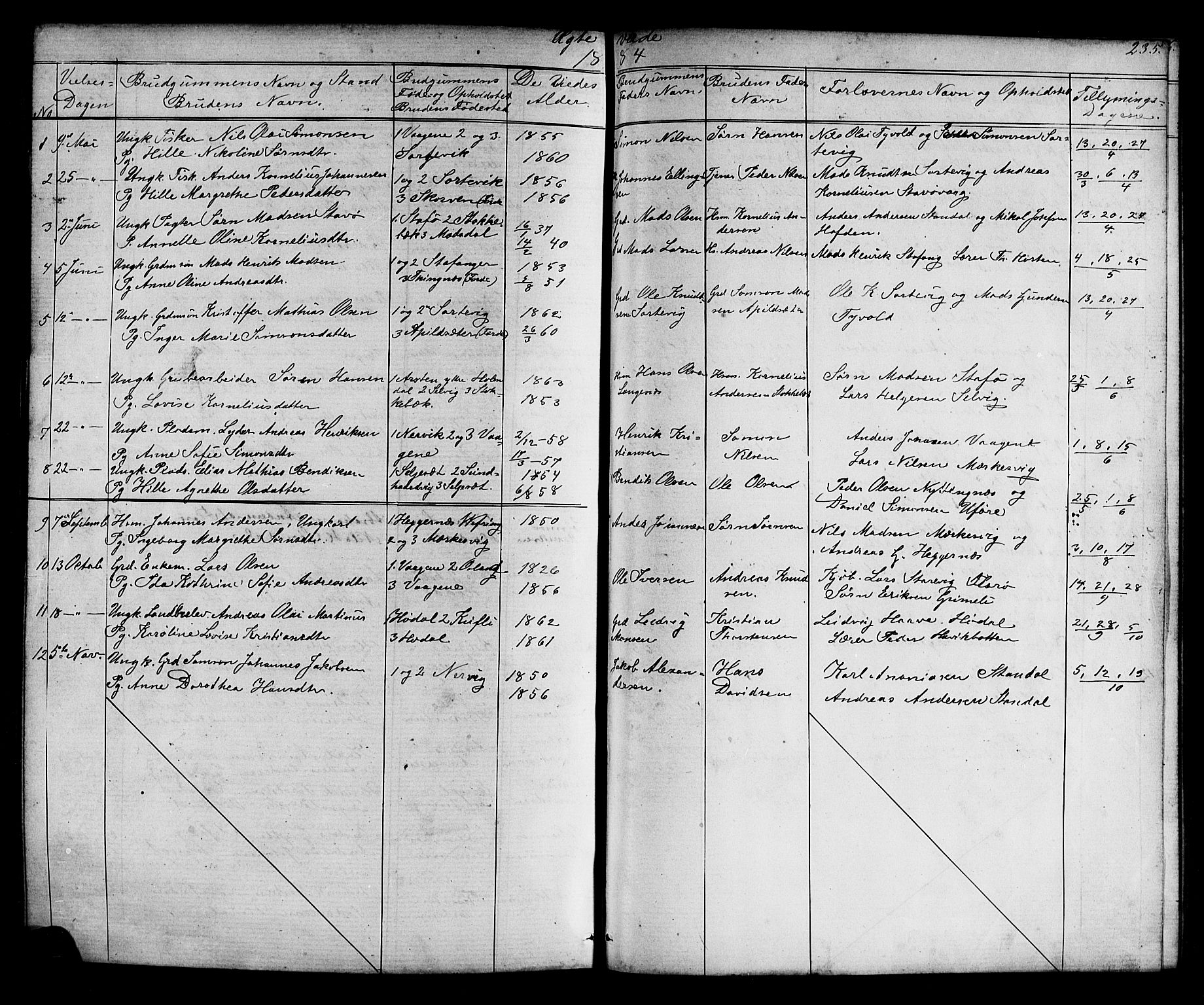 Kinn sokneprestembete, AV/SAB-A-80801/H/Hab/Habc/L0002: Parish register (copy) no. C 2, 1869-1918, p. 235